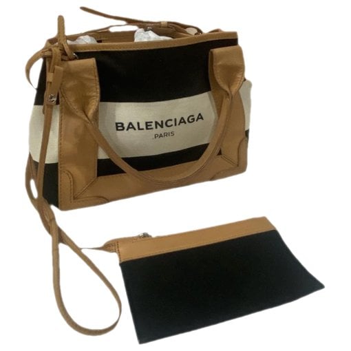 Navy cabas cloth tote