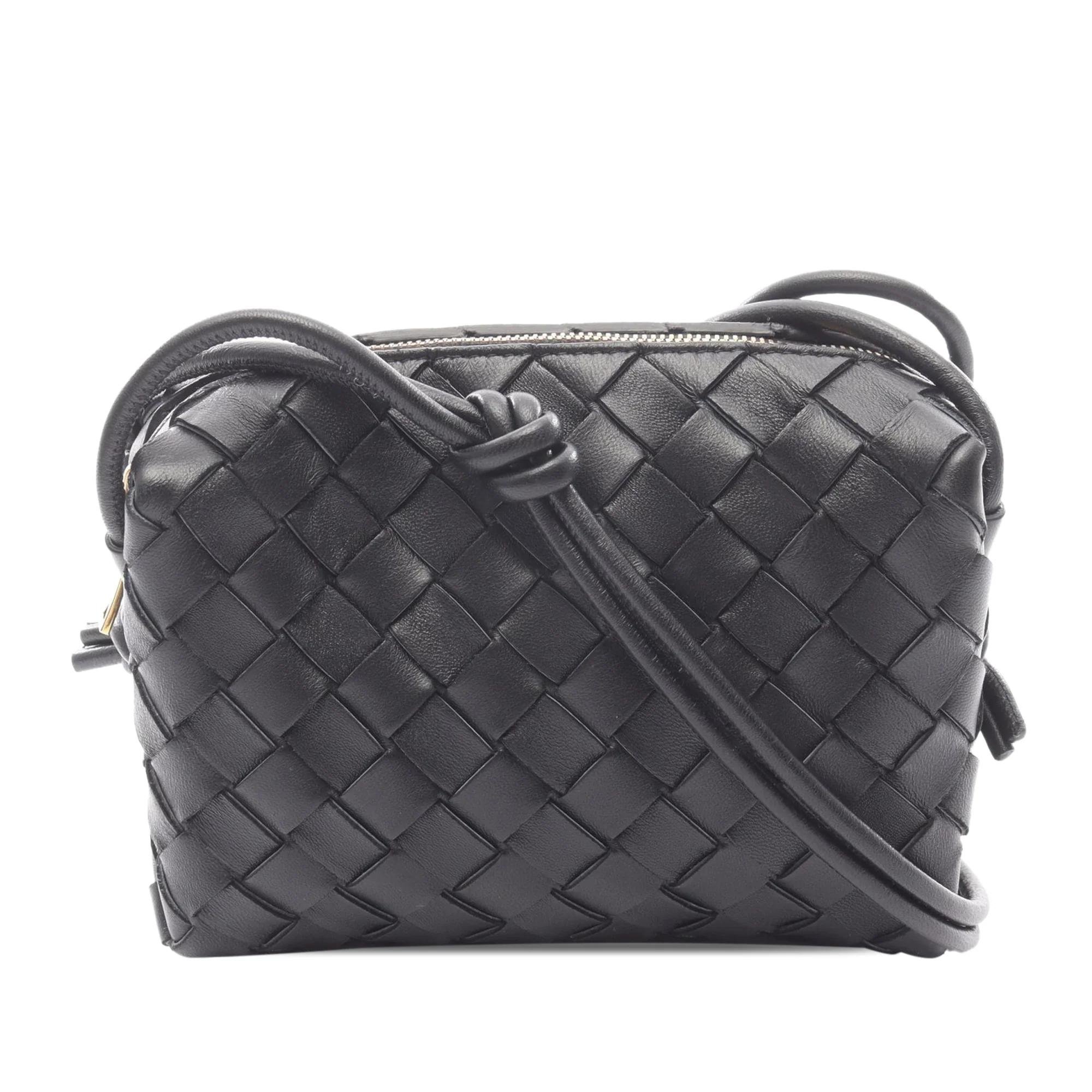 Loop leather handbag