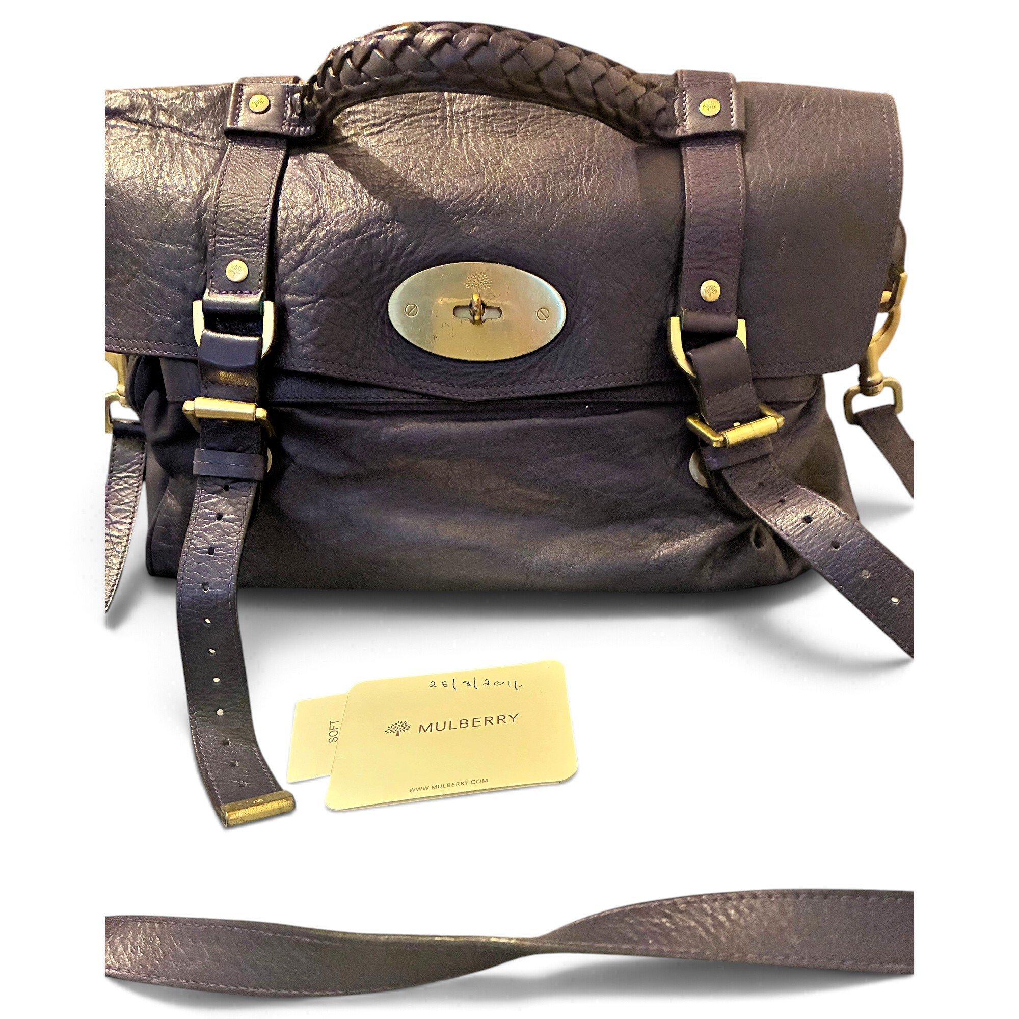 Alexa leather satchel