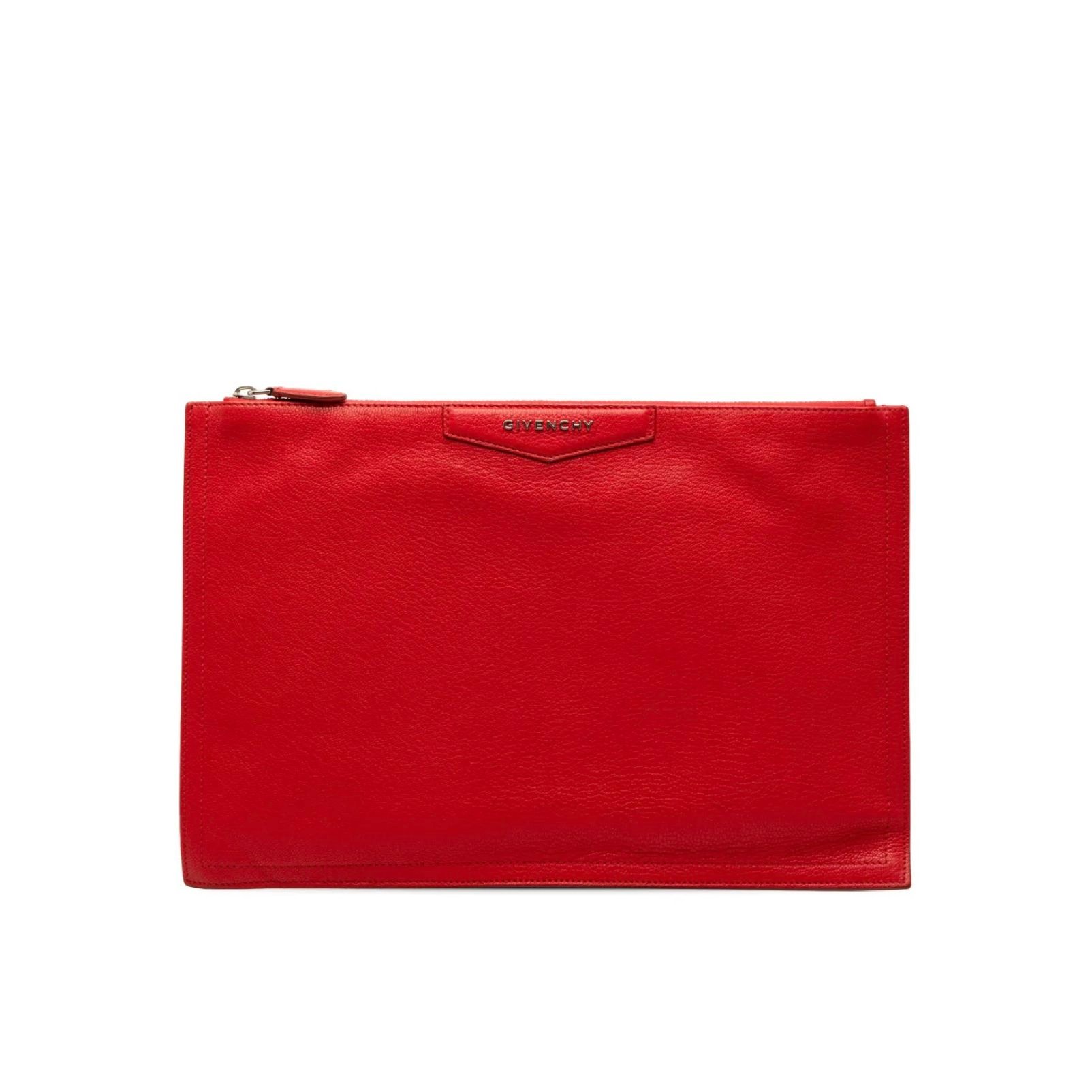Antigona leather clutch bag