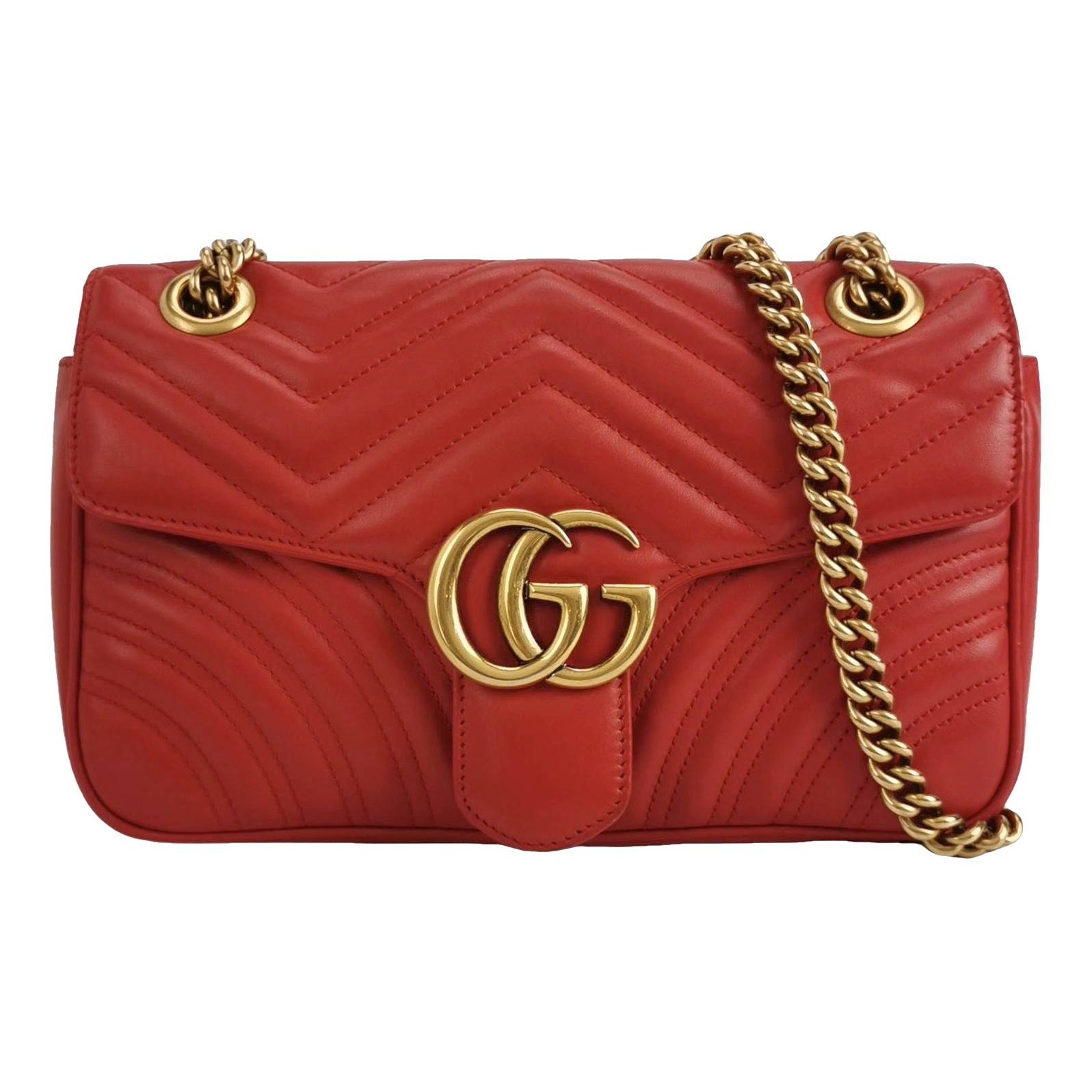 GG Marmont Flap leather crossbody bag