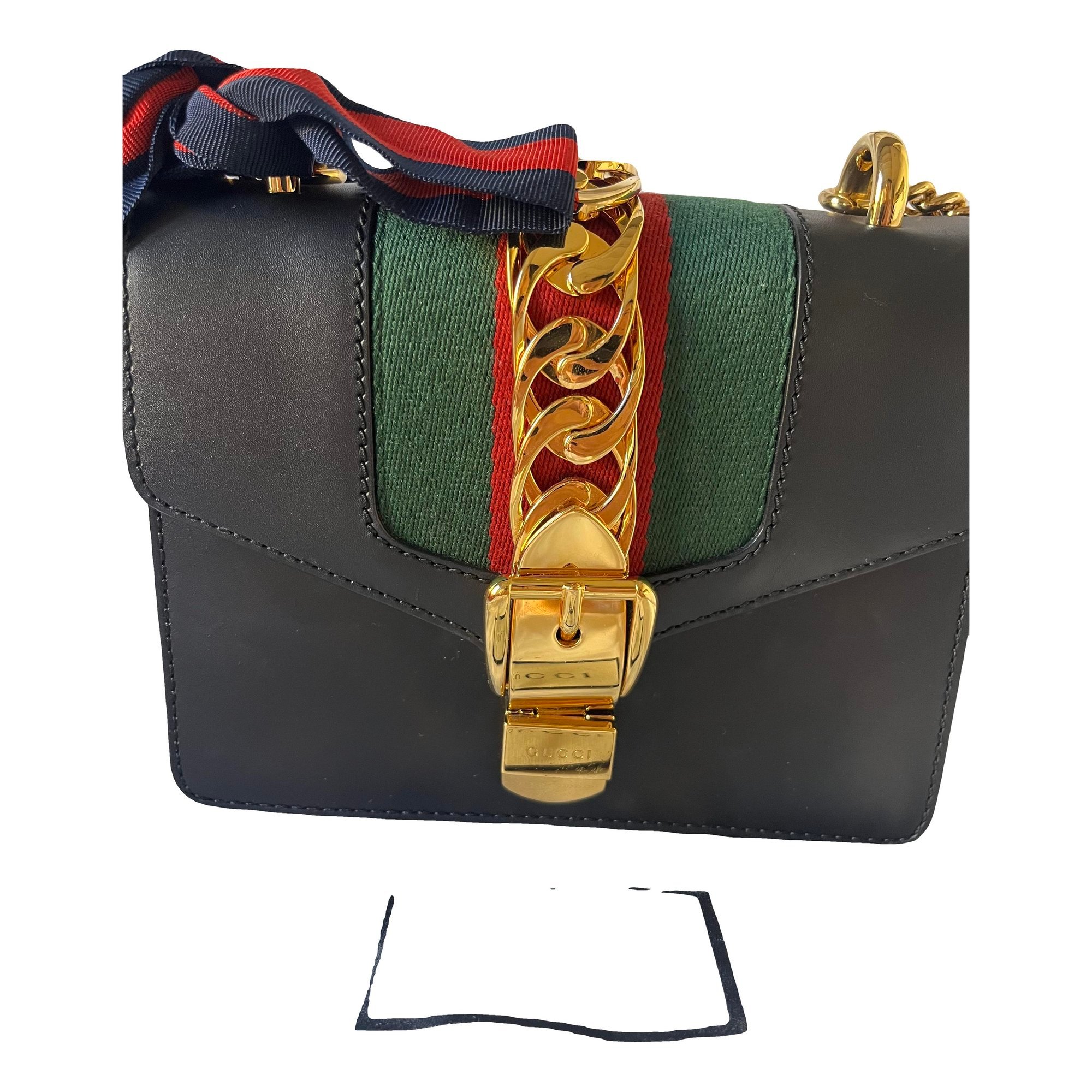 Sylvie Flap Chain leather handbag