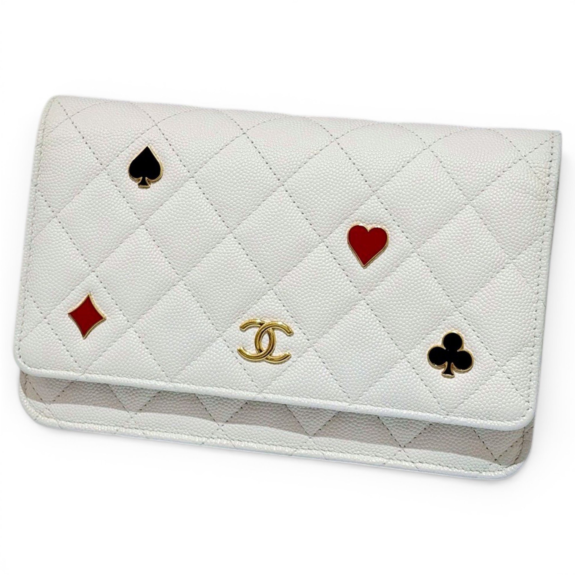 Wallet On Chain leather crossbody bag