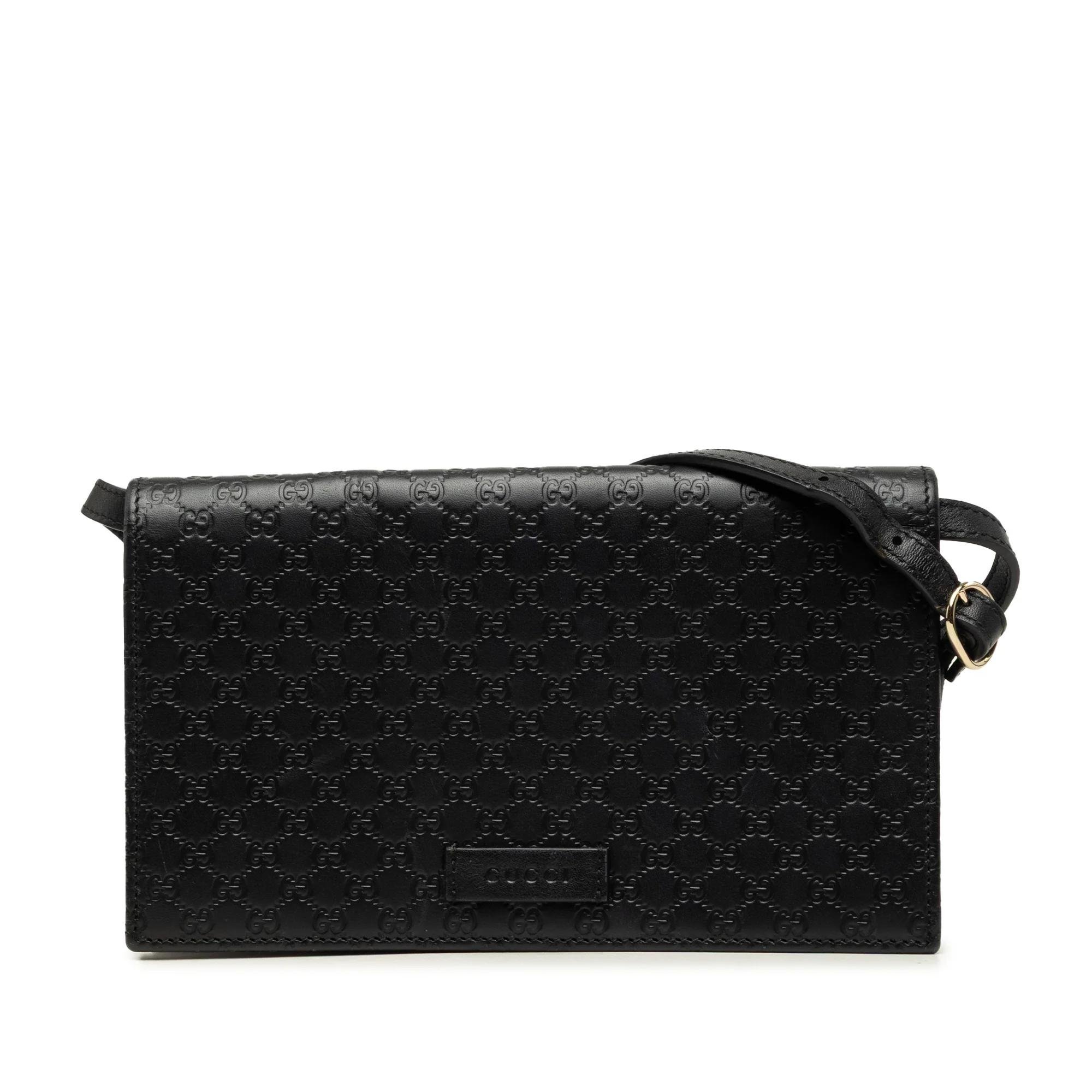 Gucci B leather crossbody bag