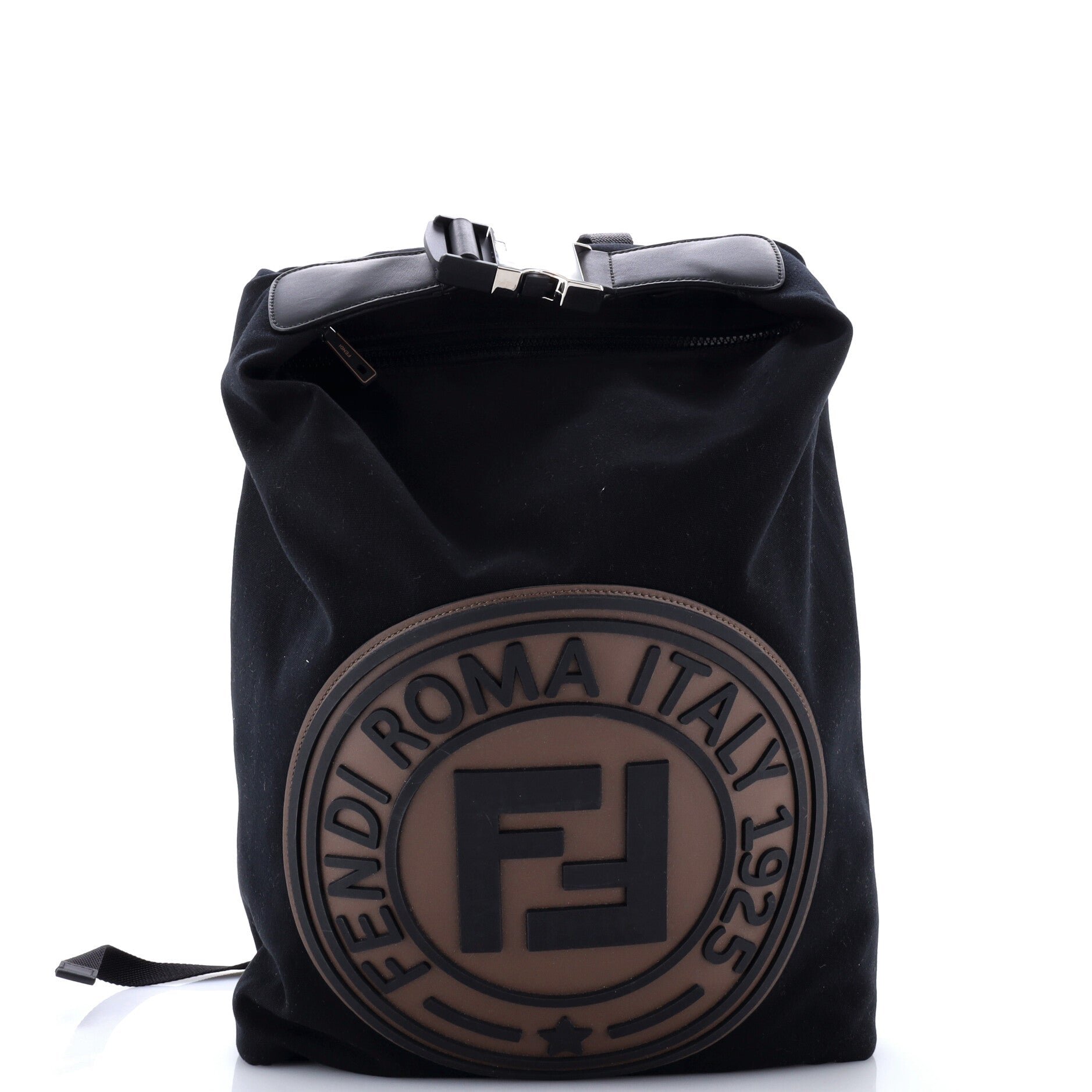 FF Logo Stamp Buckle Backpack Canvas Large