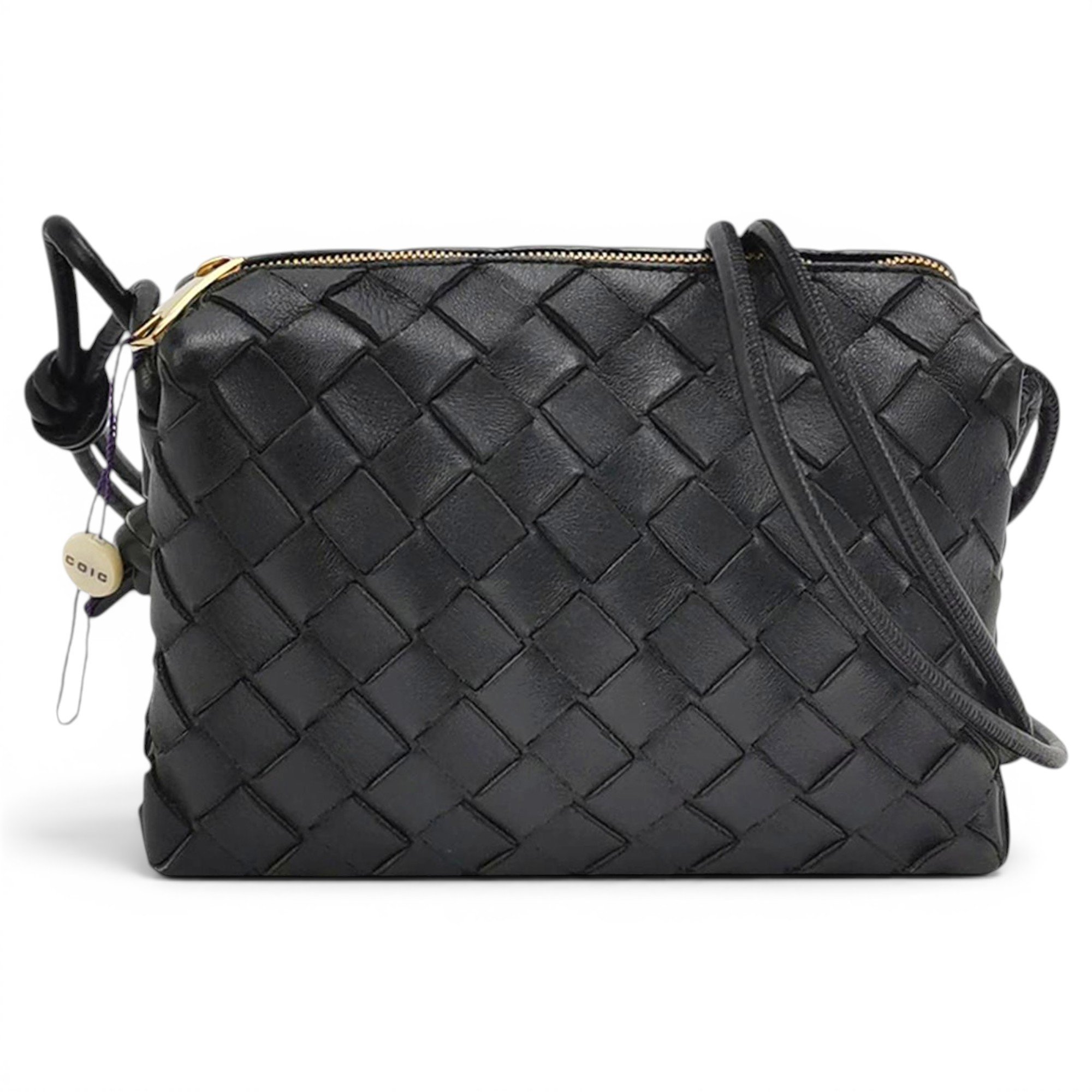 Loop leather handbag