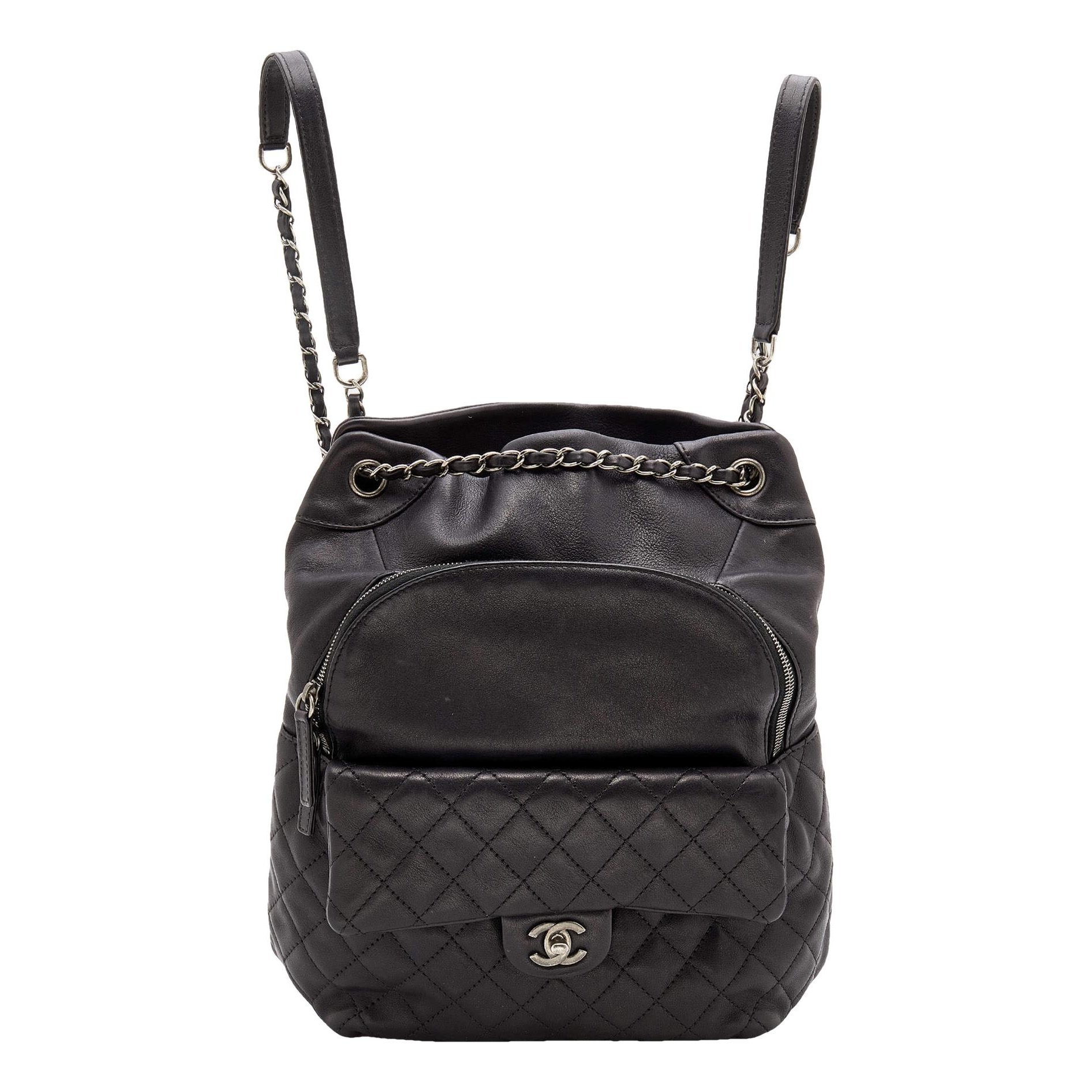 Leather backpack