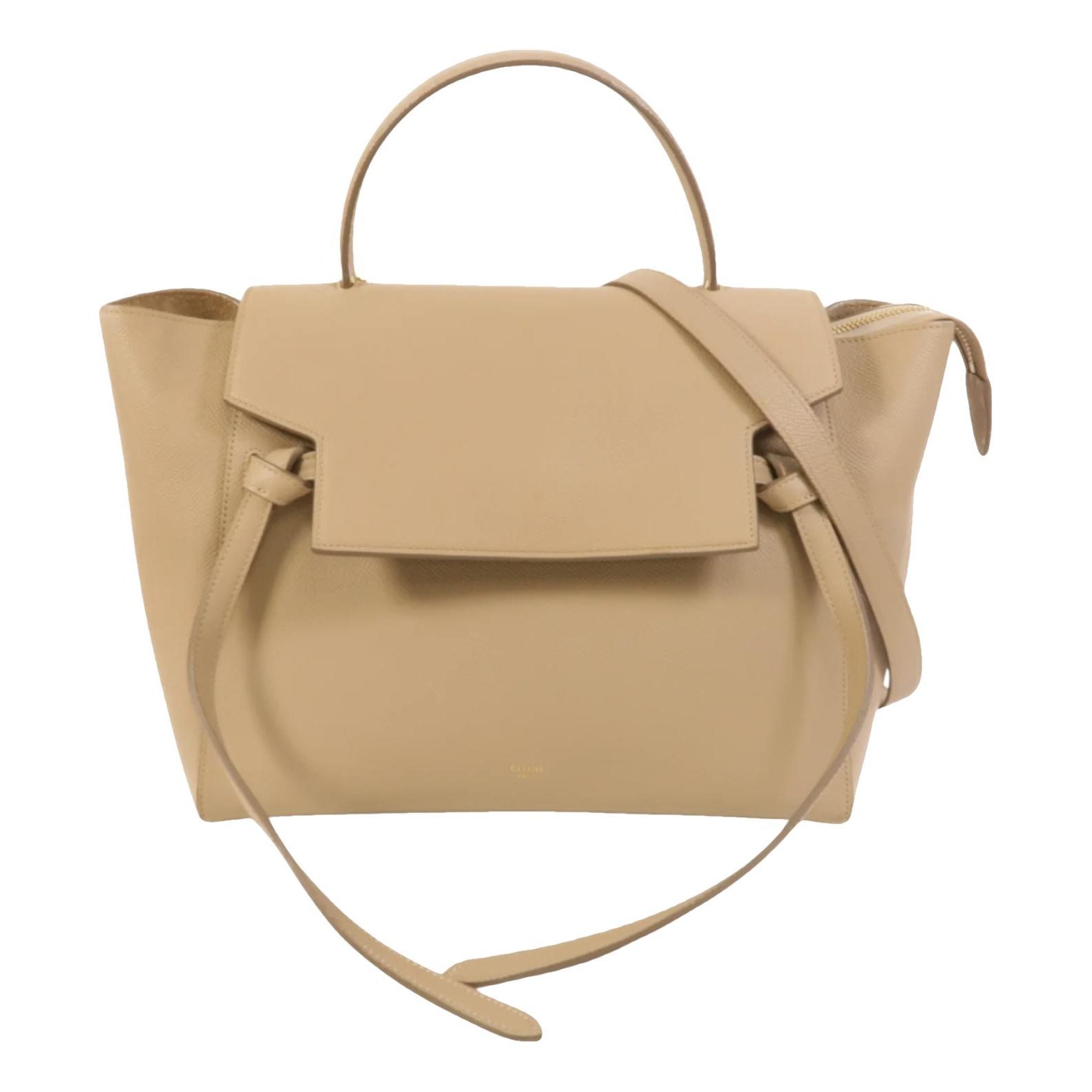 Belt leather handbag