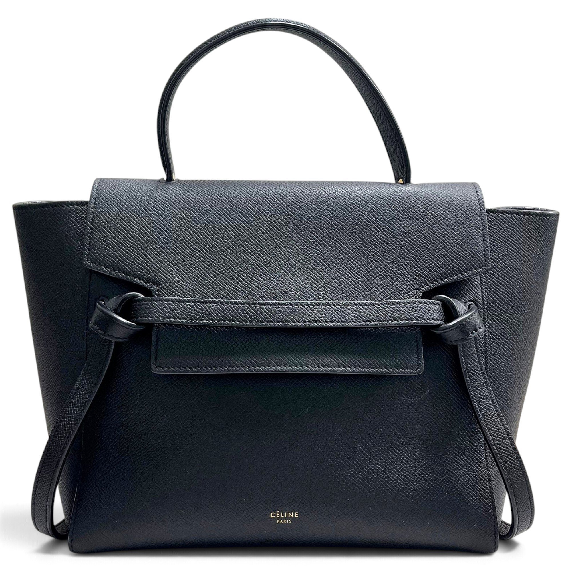 Belt leather handbag