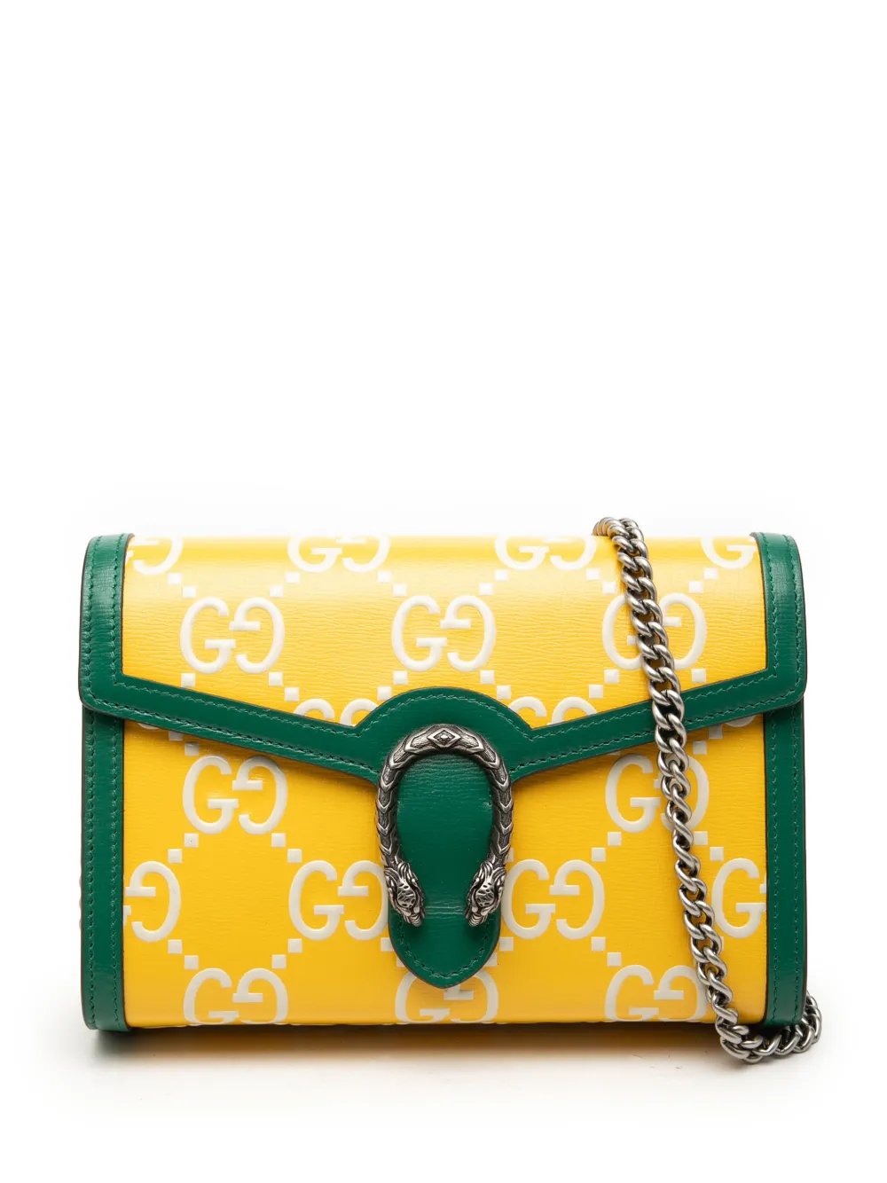 2016-2026 Bicolor GG Embossed Calfskin Dionysus Wallet on Chain crossbody bag