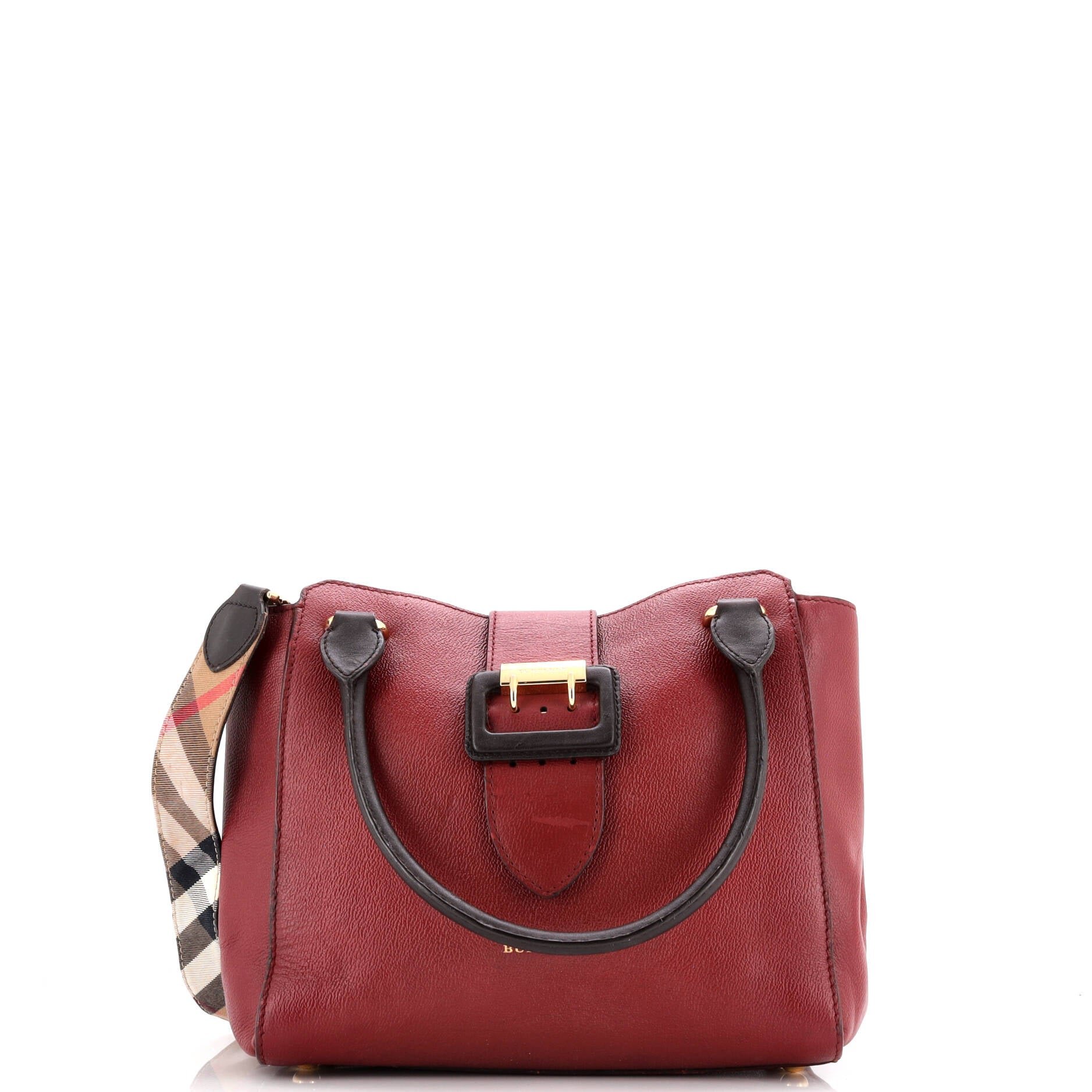 Burberry Buckle Tote Leather Medium