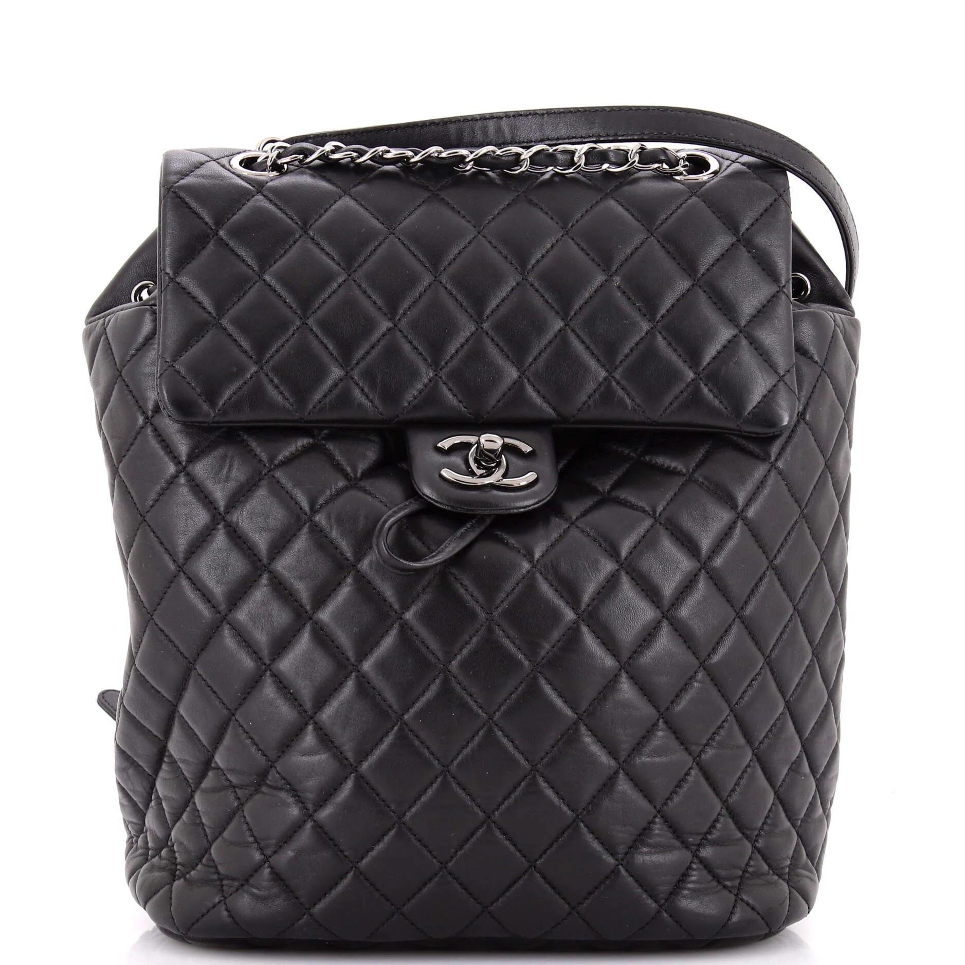 Leather backpack