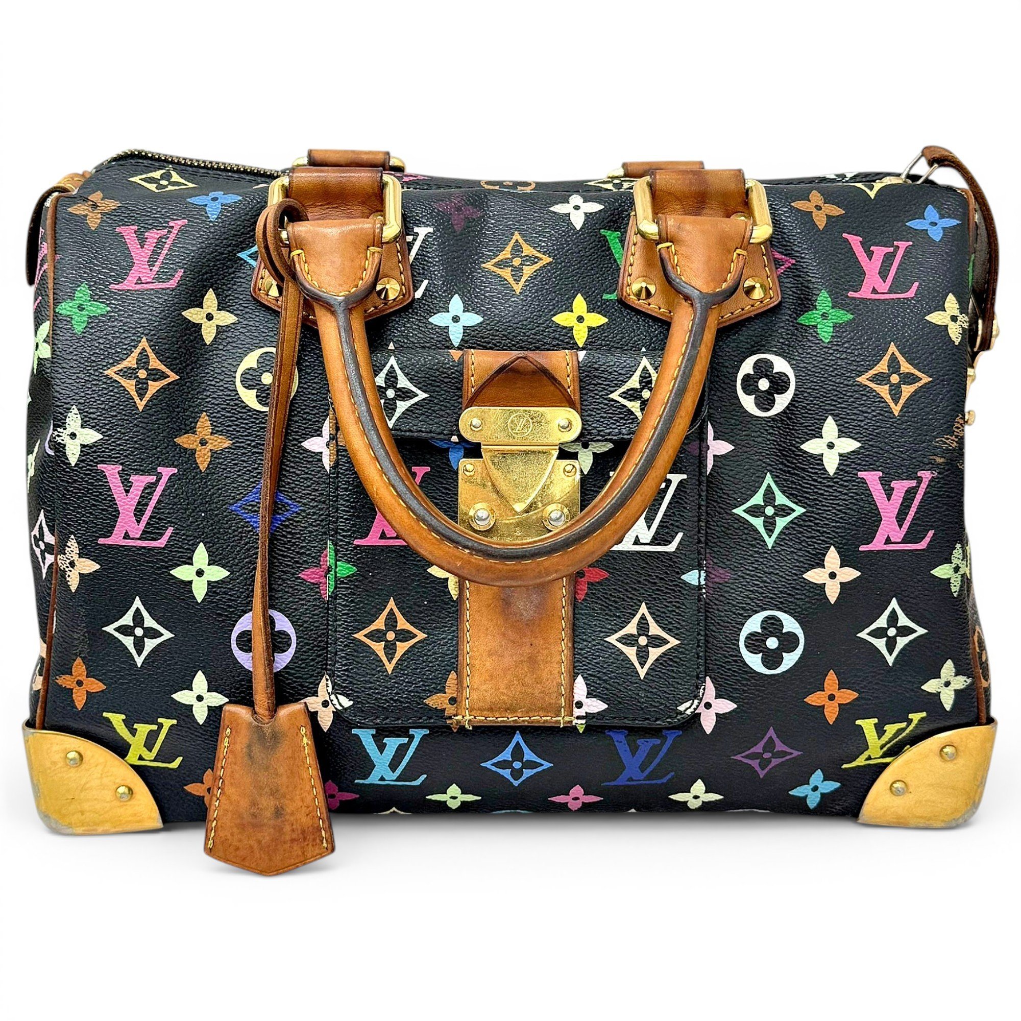 Speedy leather handbag