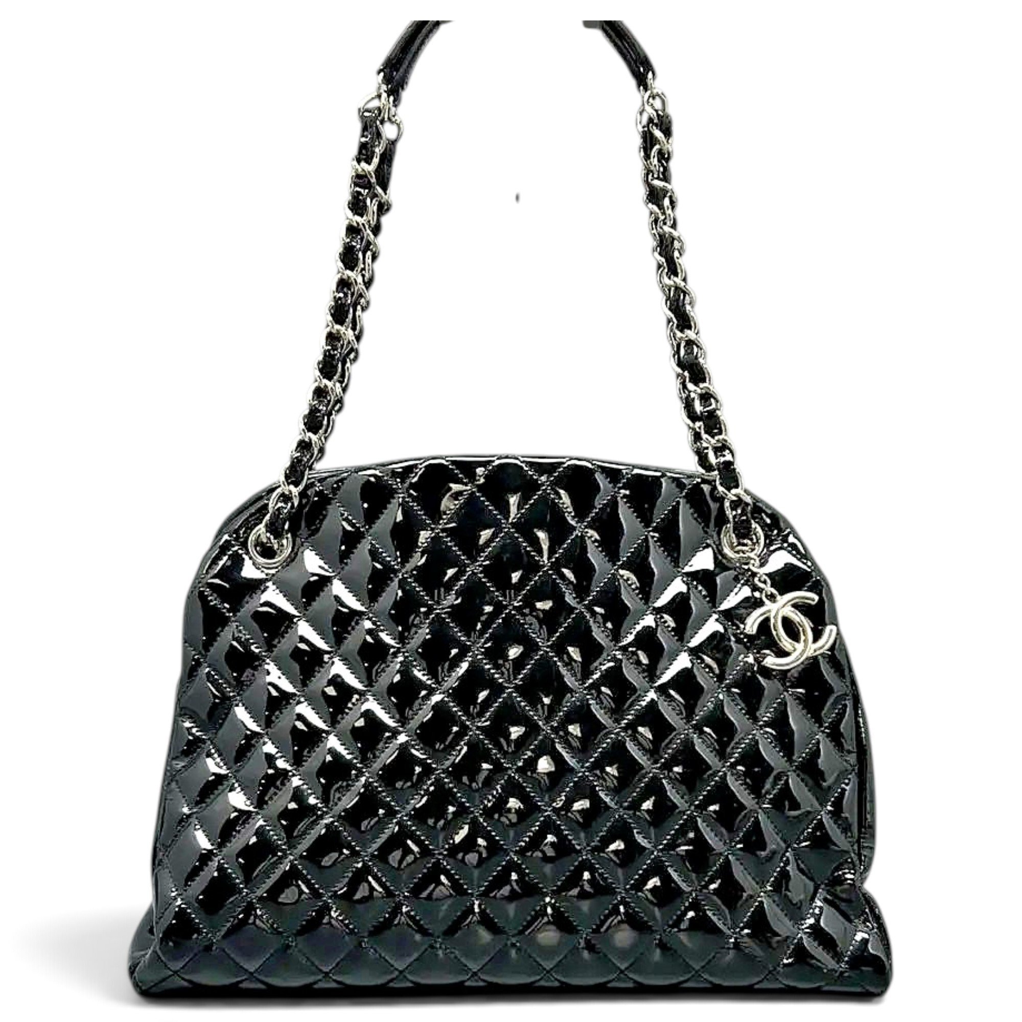 Patent leather handbag