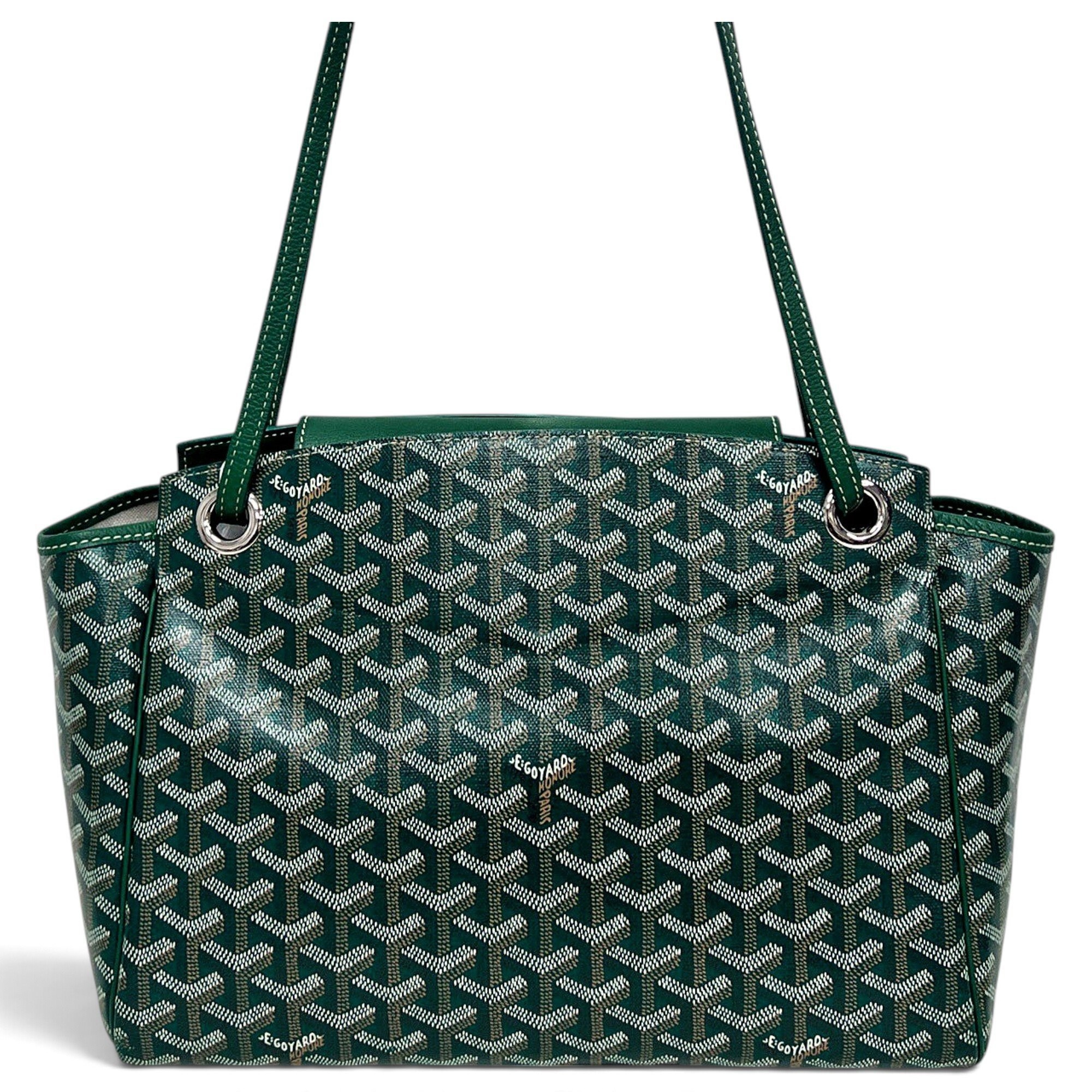 Goyard Rouette leather handbag