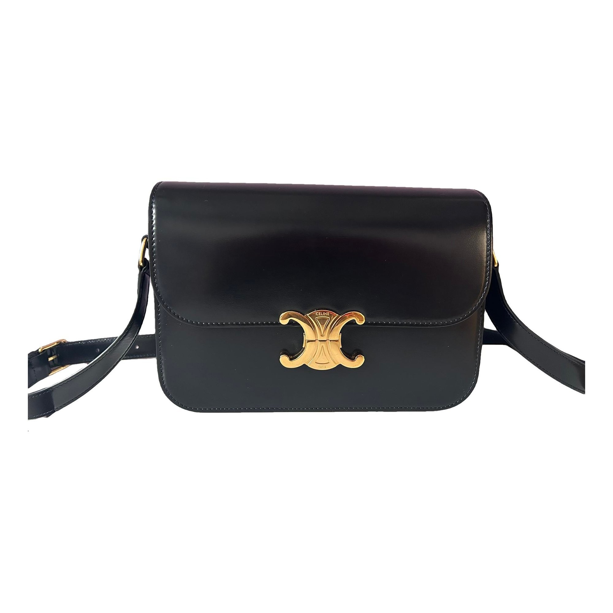 Triomphe leather crossbody bag