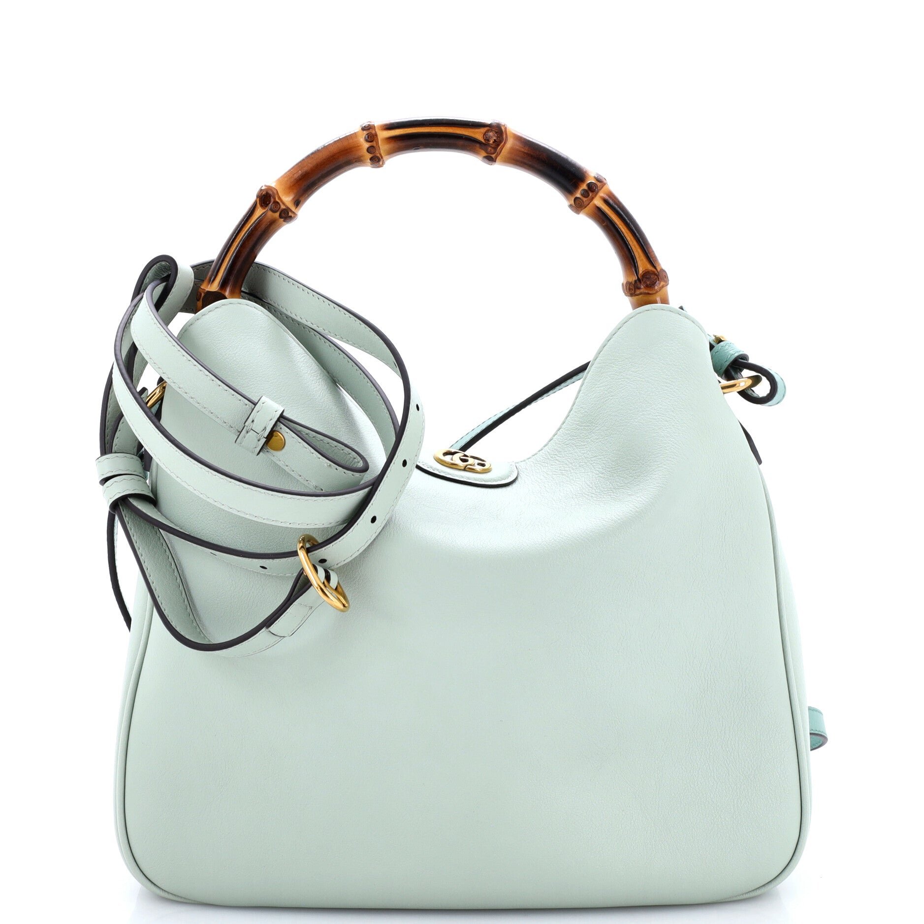 Diana NM Bamboo Shoulder Bag Leather Medium