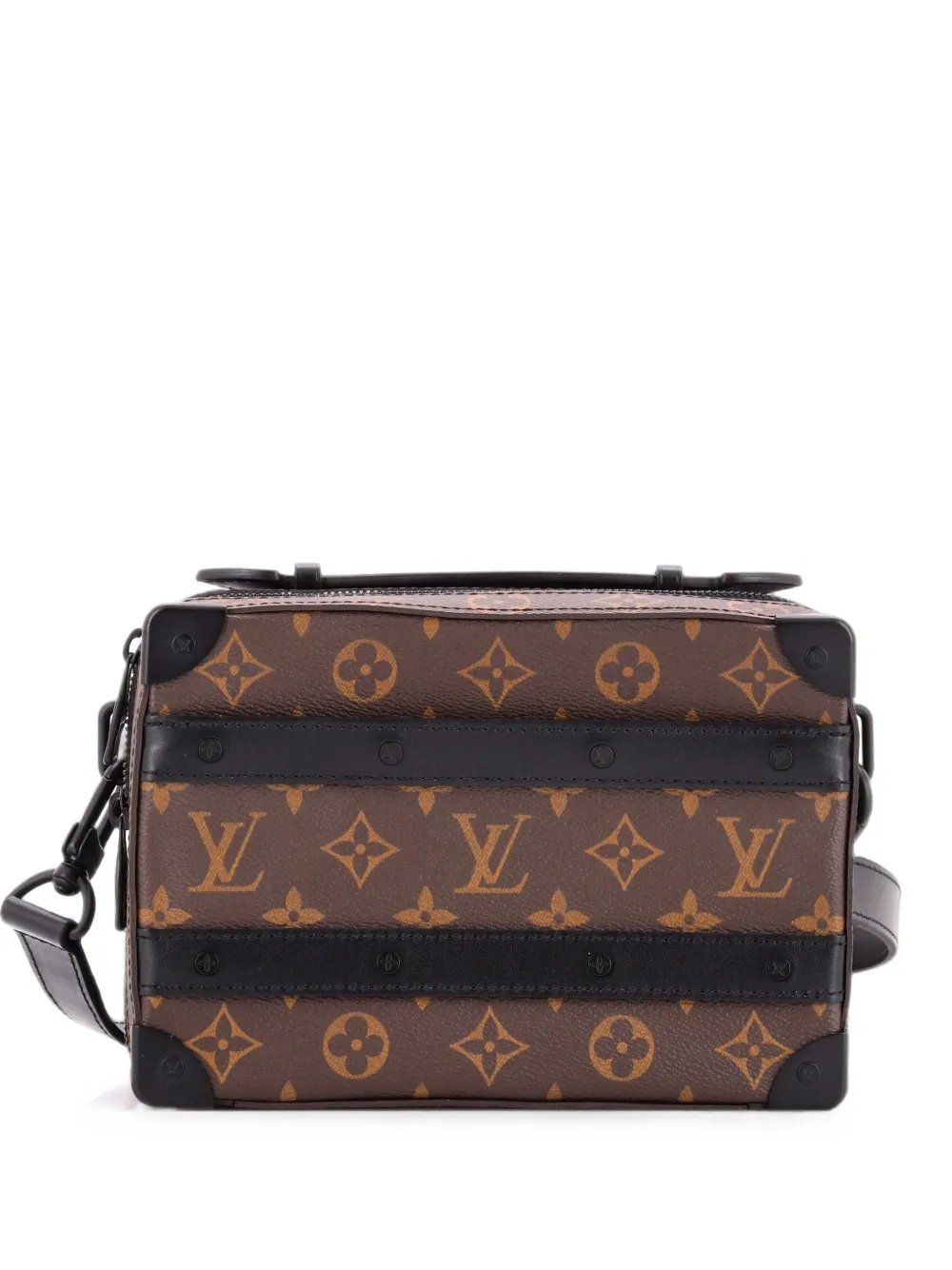 Handle Soft Trunk Bag Macassar Monogram Canvas crossbody bag