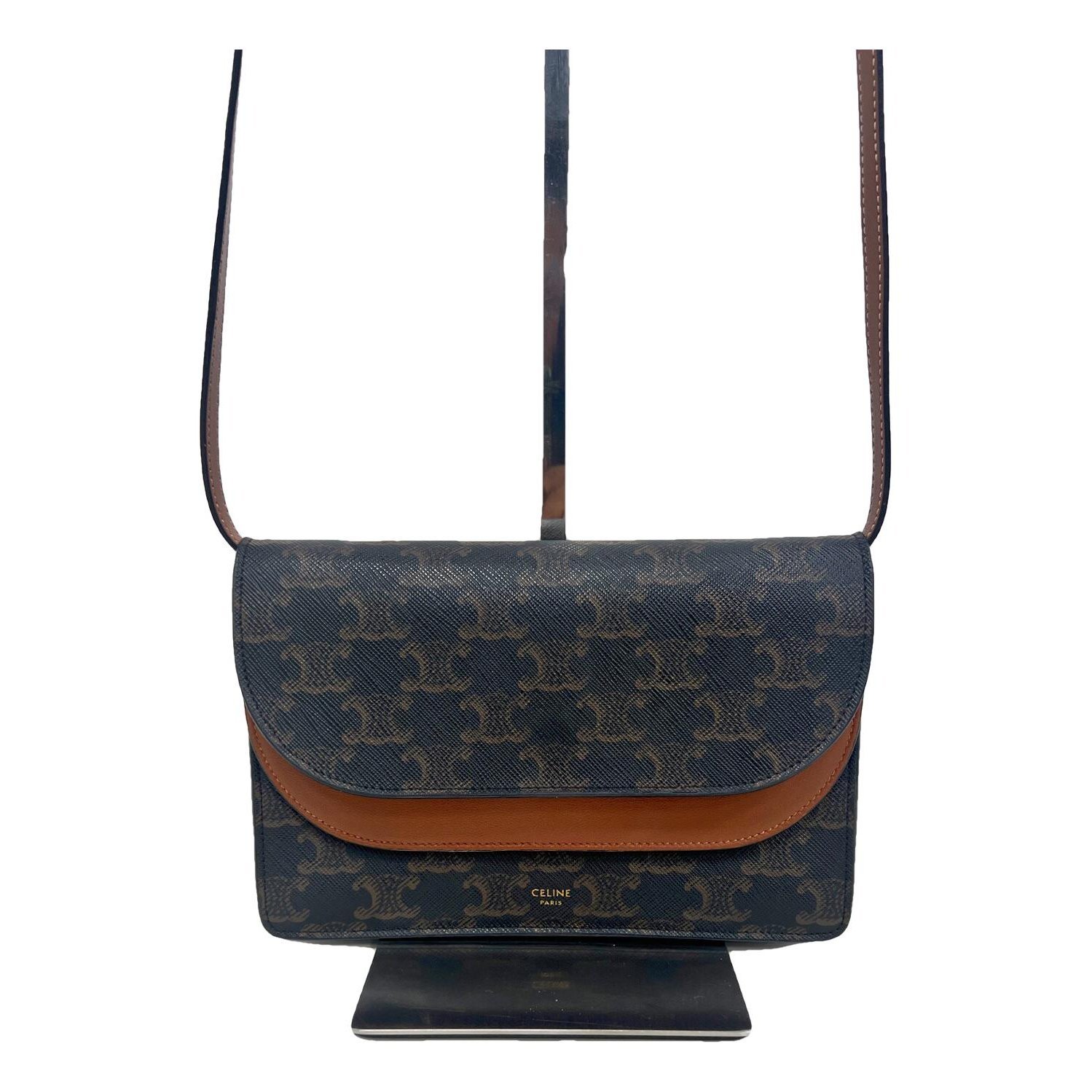 Triomphe leather handbag