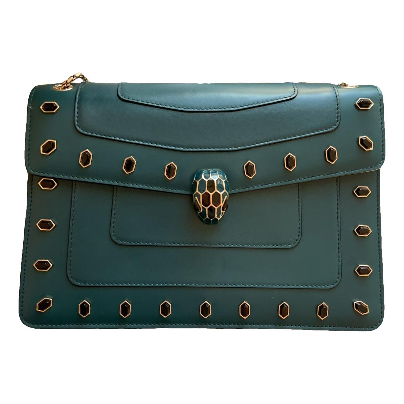 Serpenti leather handbag