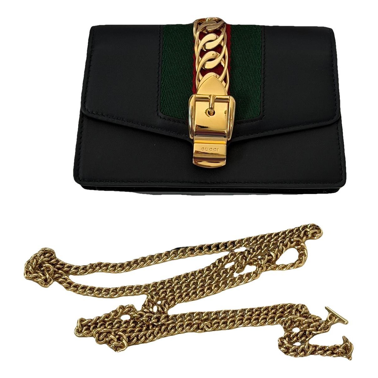 Sylvie Chain leather crossbody bag