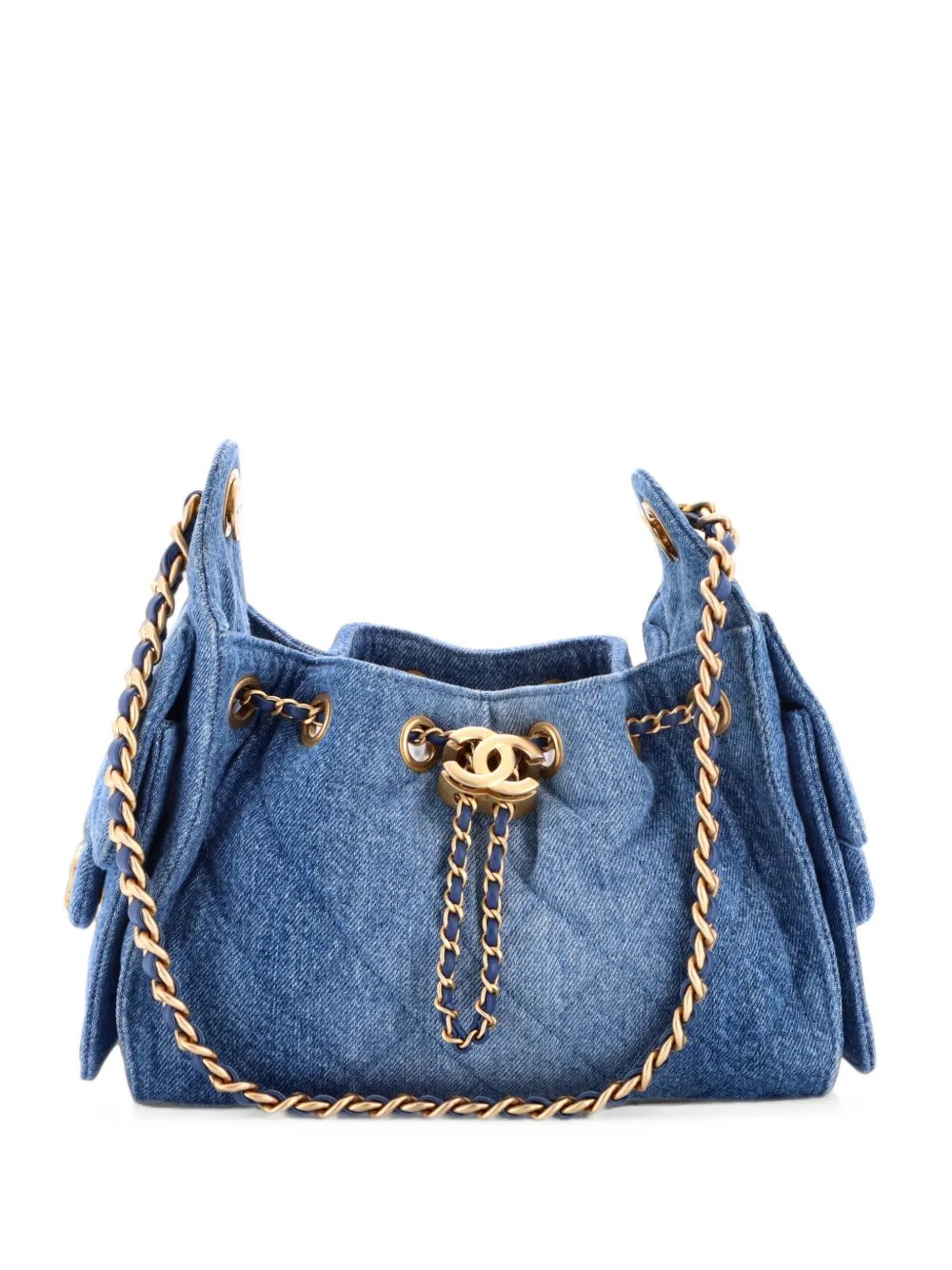 25 Hobo Bag Quilted Denim Mini shoulder bag