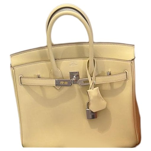 Hermes Birkin 25 Handbag White Swift Leather 2025