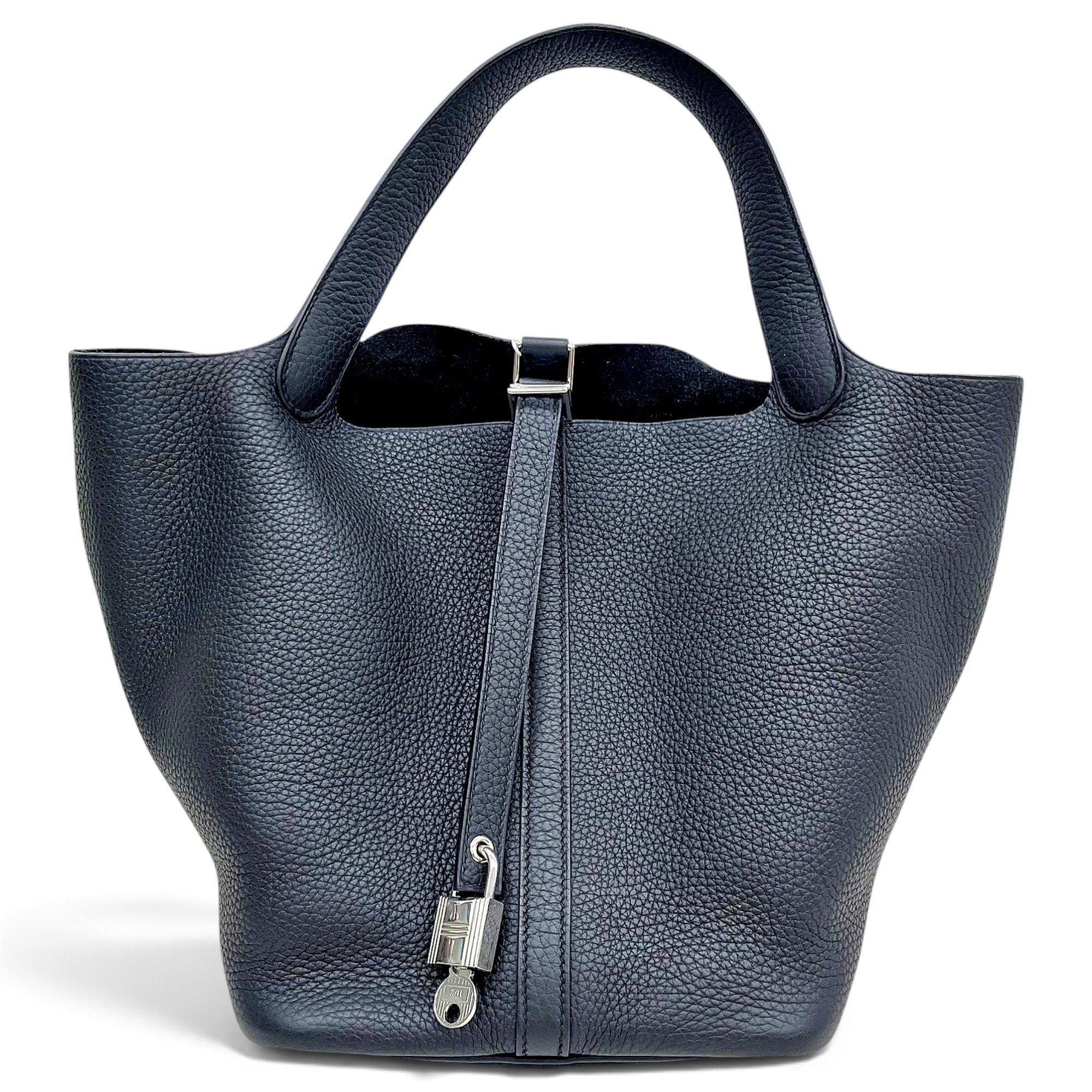 Picotin leather tote