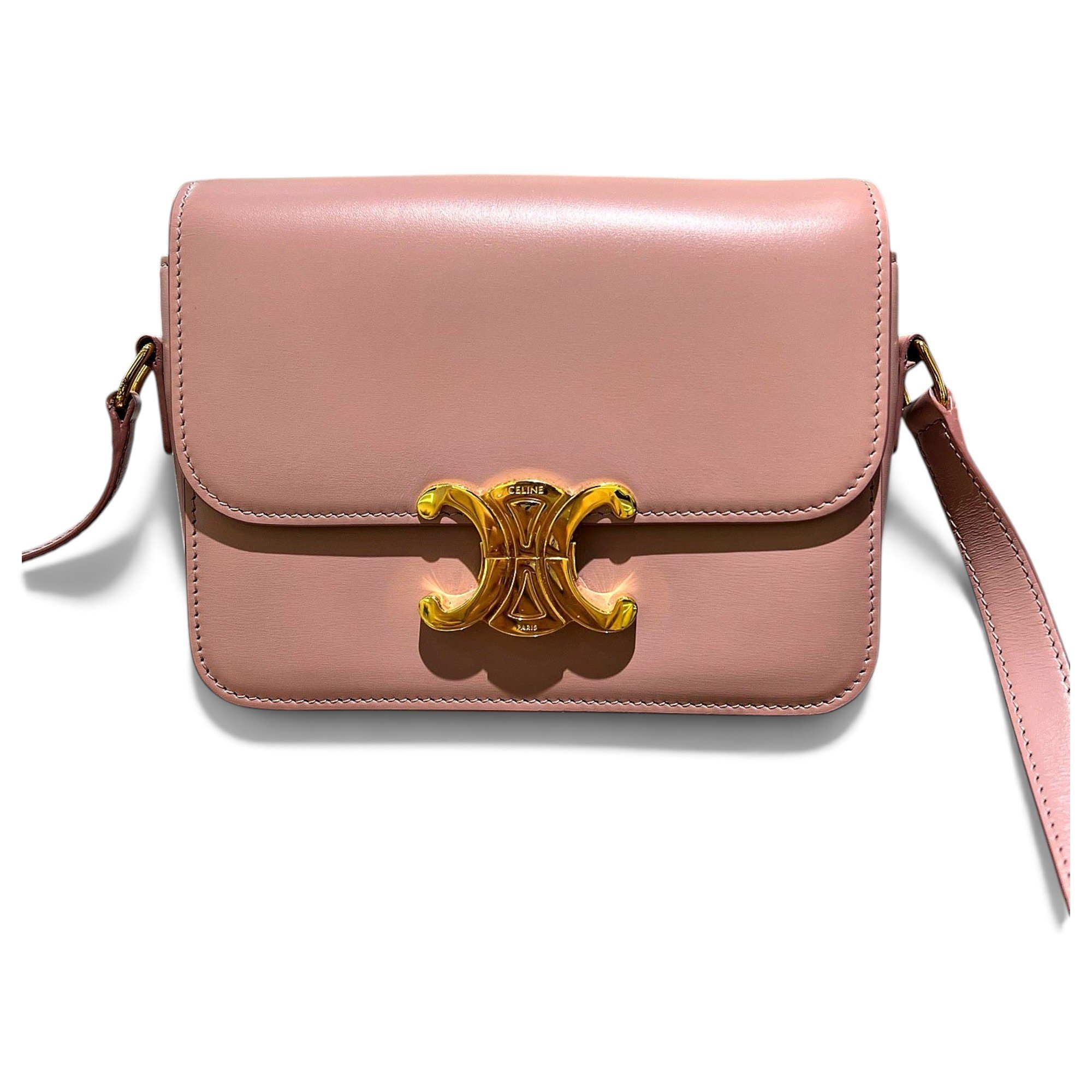 Triomphe leather handbag