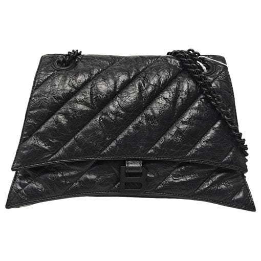 Crush leather crossbody bag