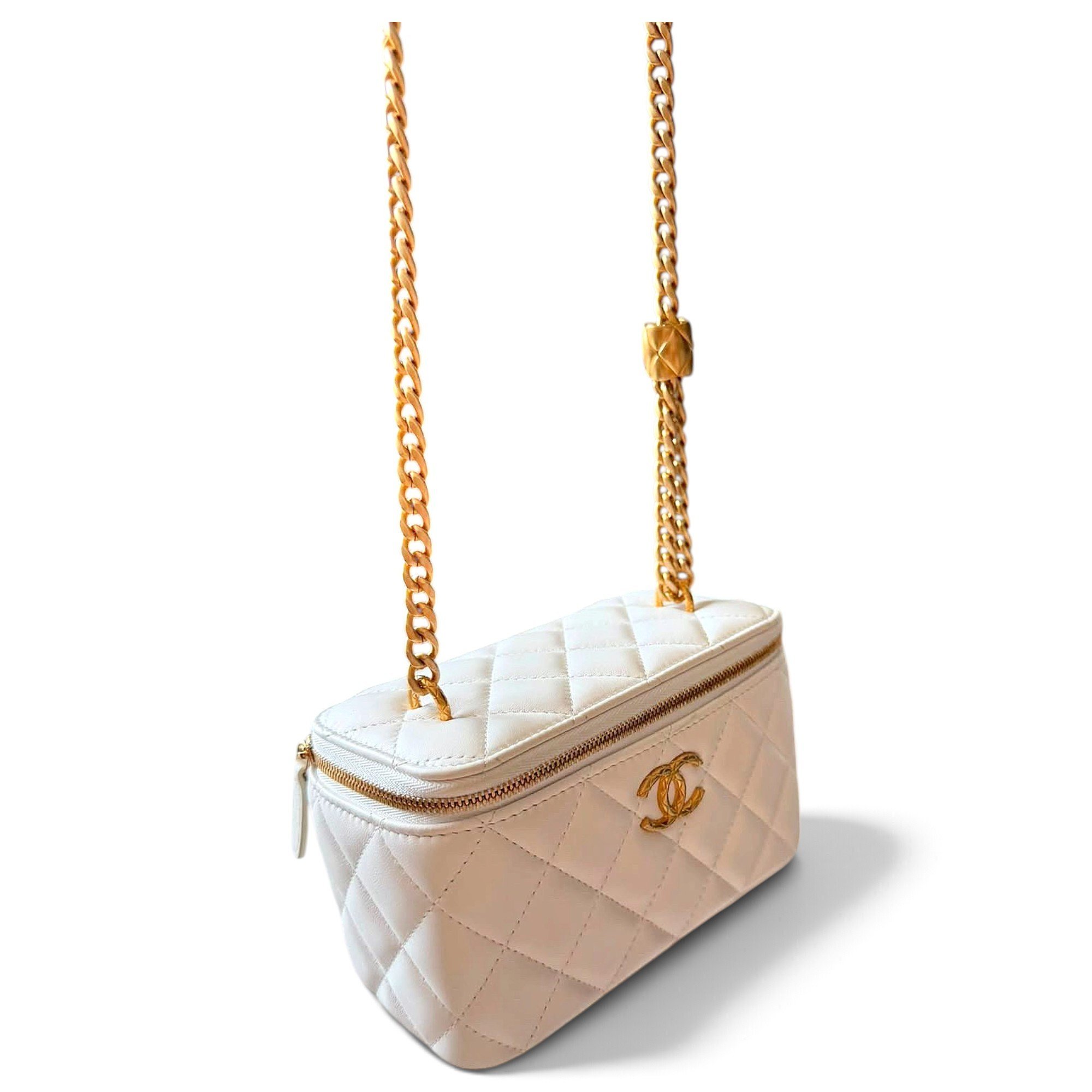 Leather clutch bag