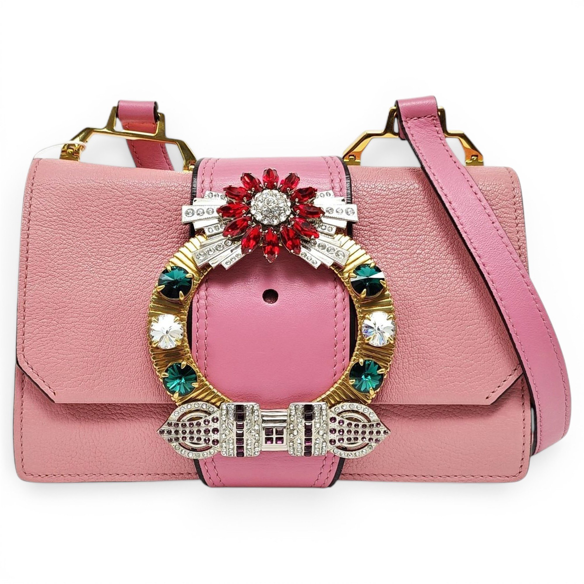 Miu Lady leather handbag