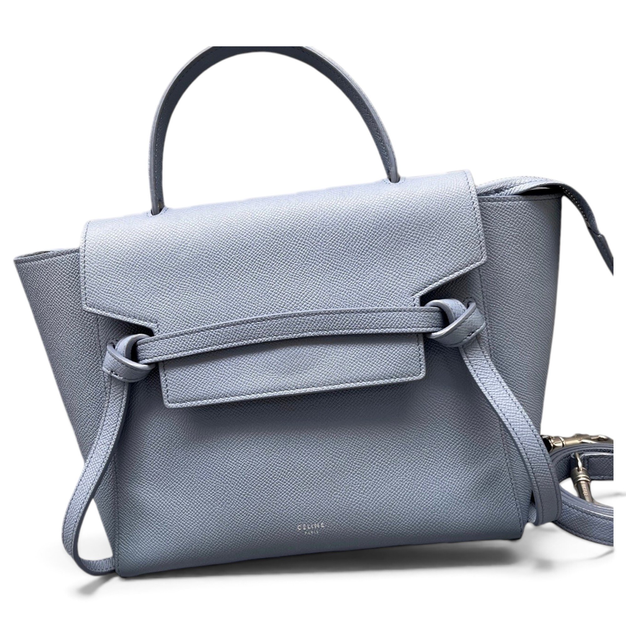 Belt leather handbag