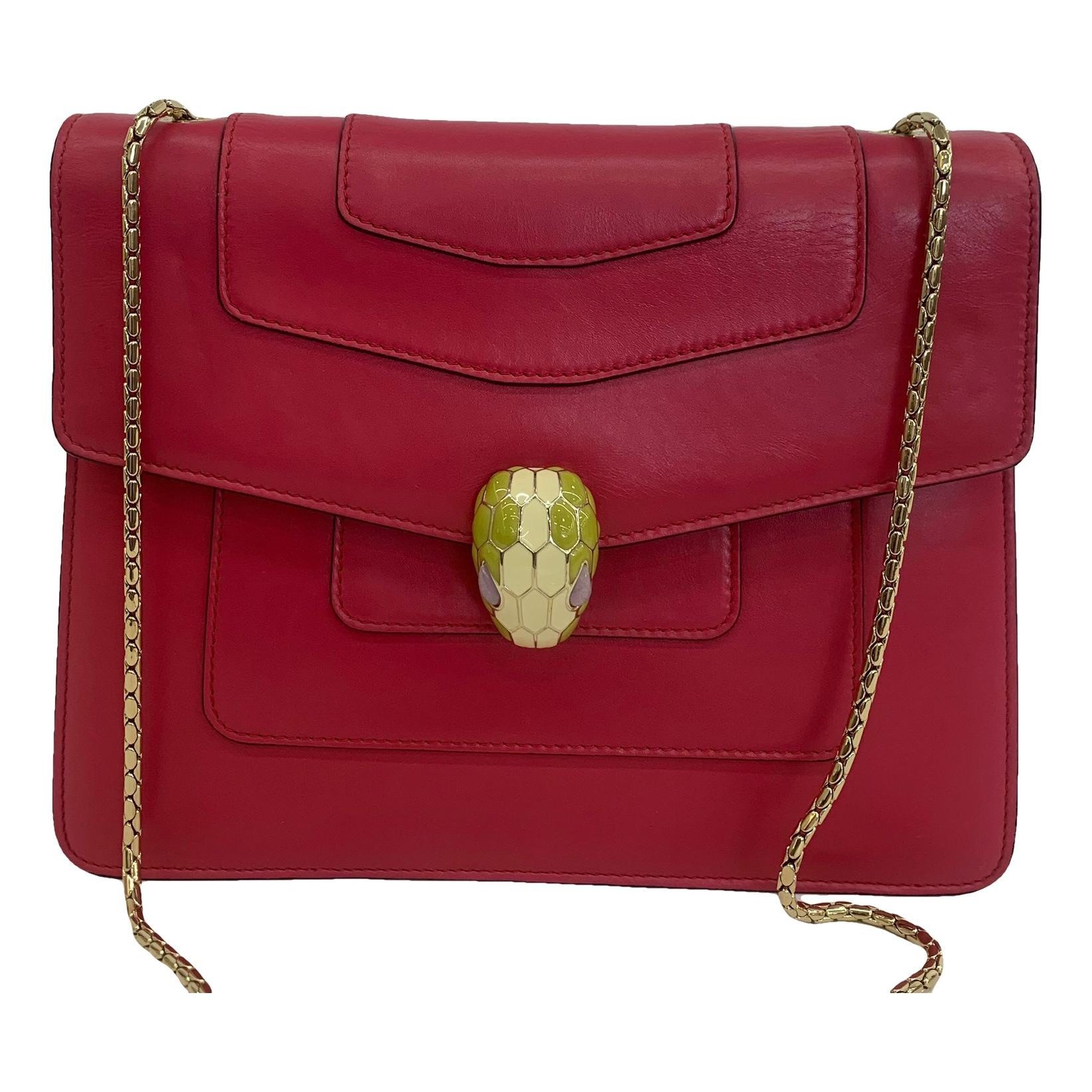 Serpenti leather handbag