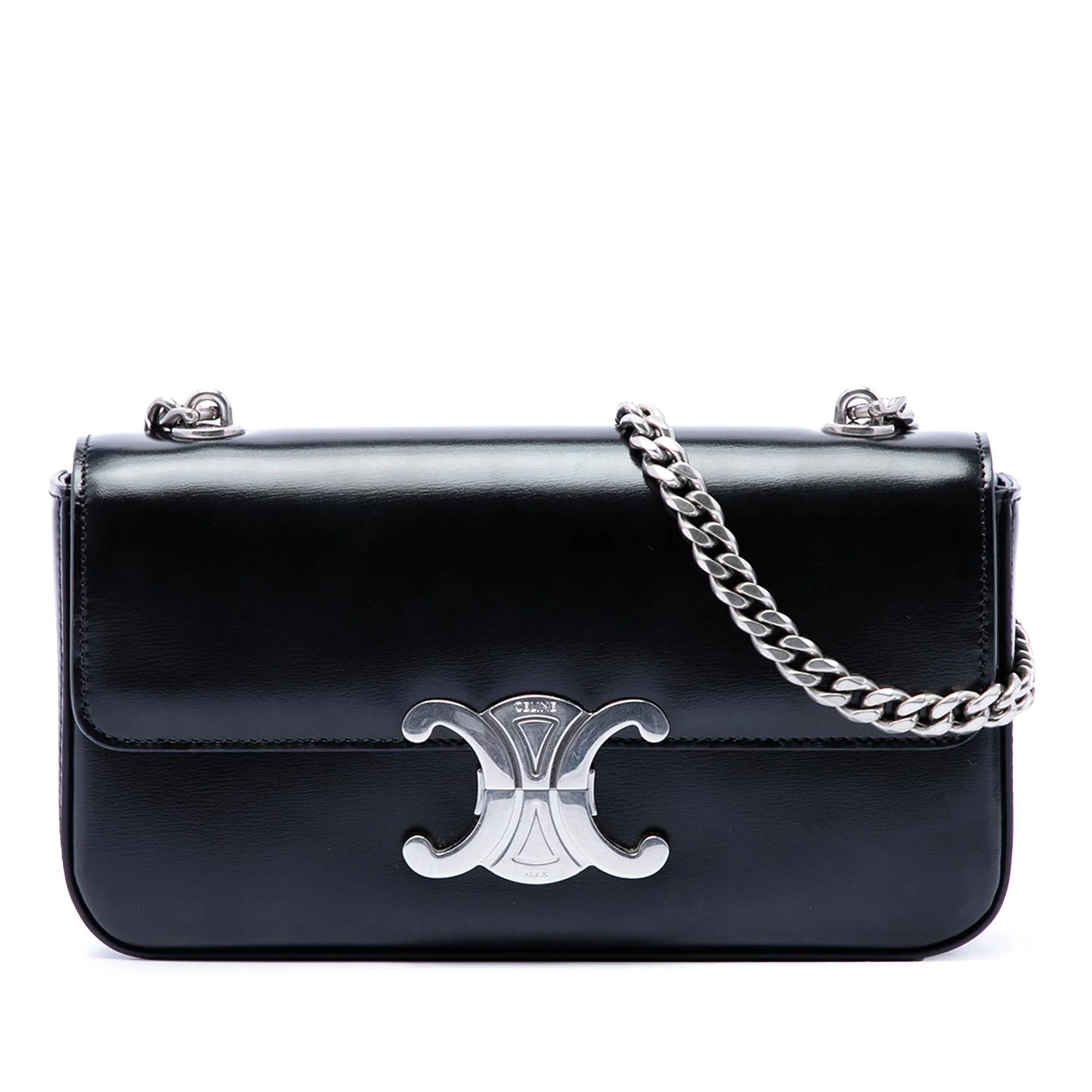 Triomphe pony-style calfskin handbag