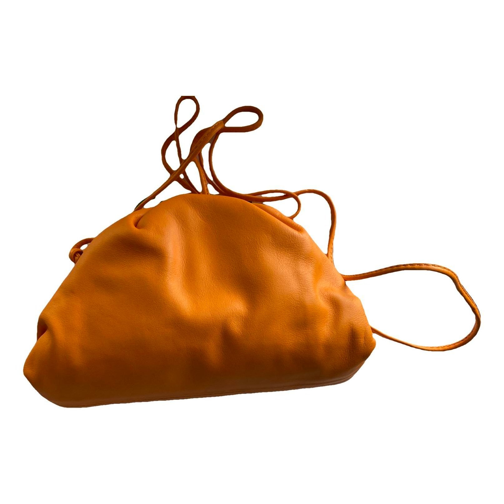 Pouch leather clutch bag