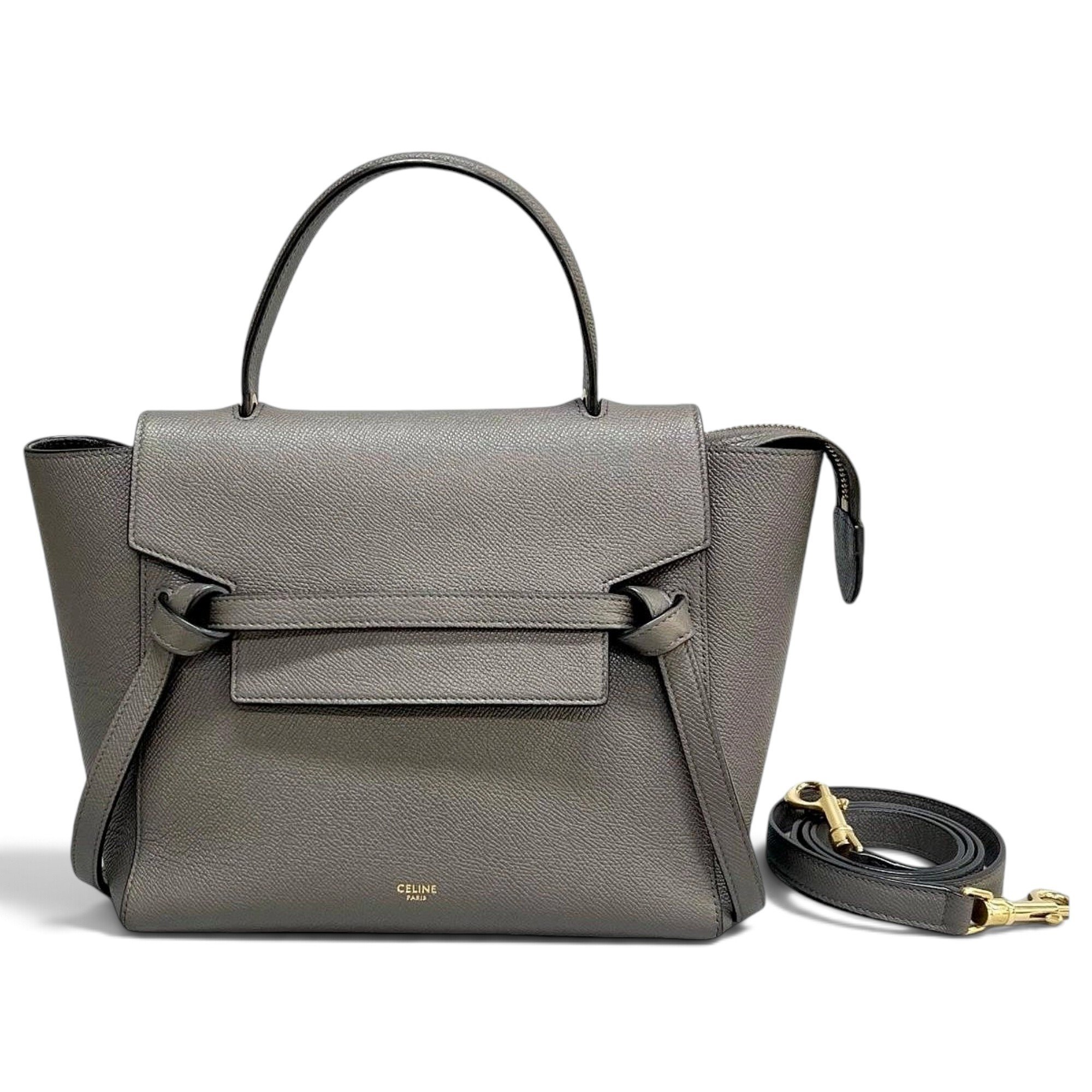 Belt leather handbag