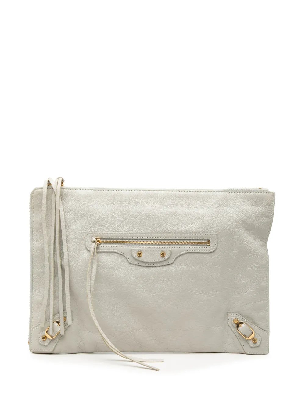 2018-2026 Goatskin Motocross Classic Metallic Edge clutch bag