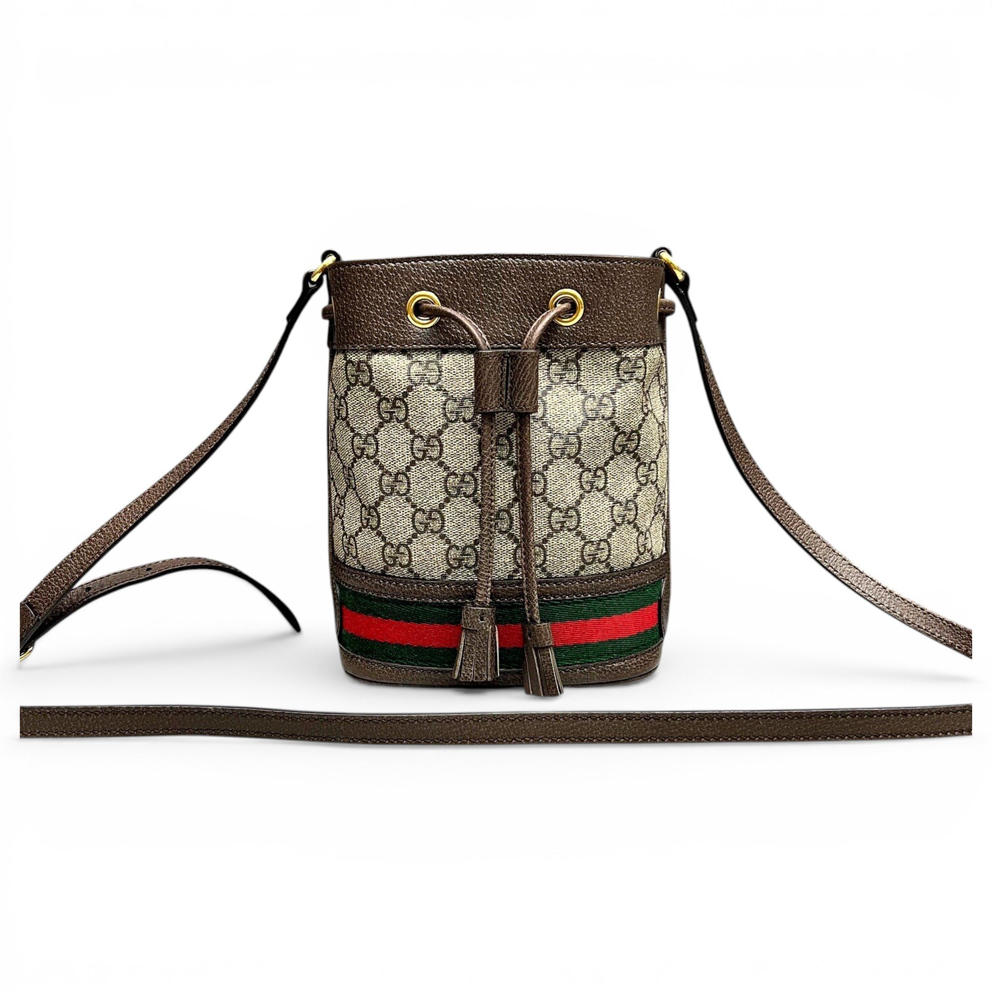 Ophidia Bucket leather crossbody bag