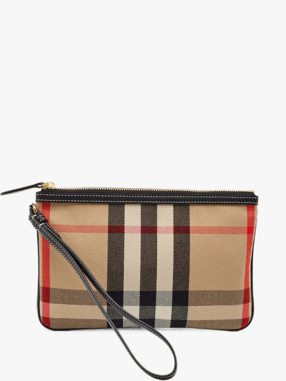 Vintage Check wristlet clutch bag