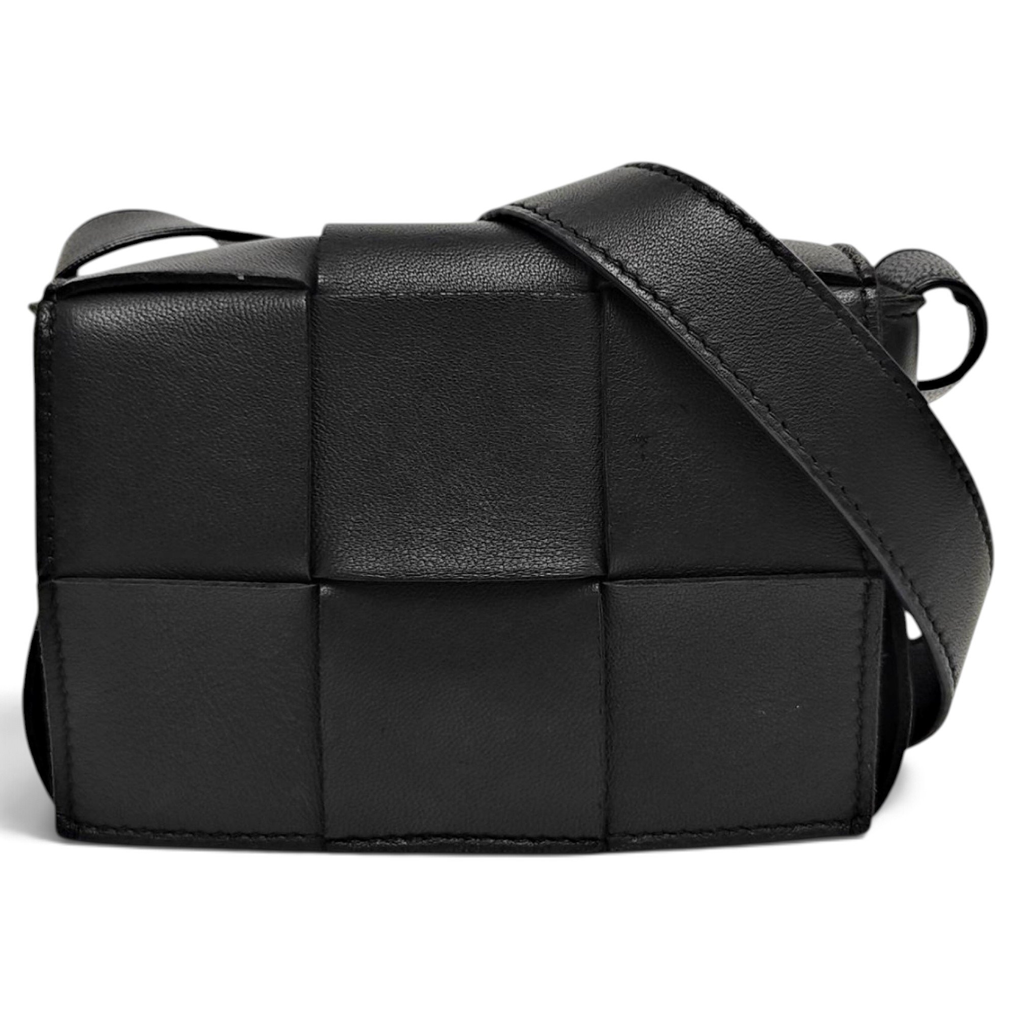 Cassette leather handbag