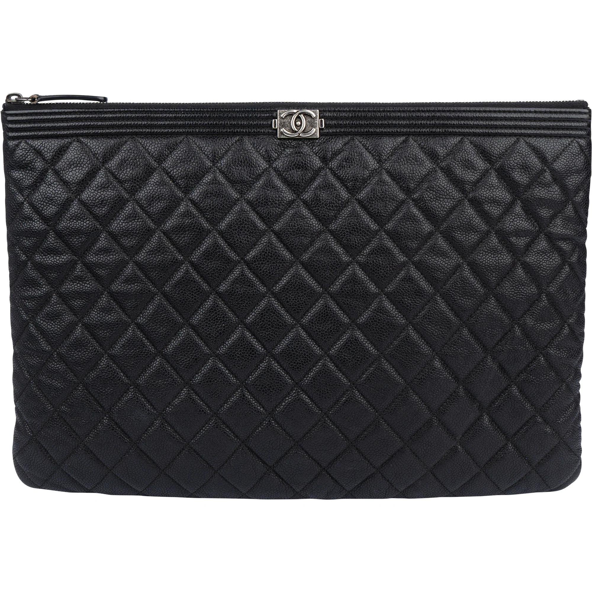 Boy leather clutch bag