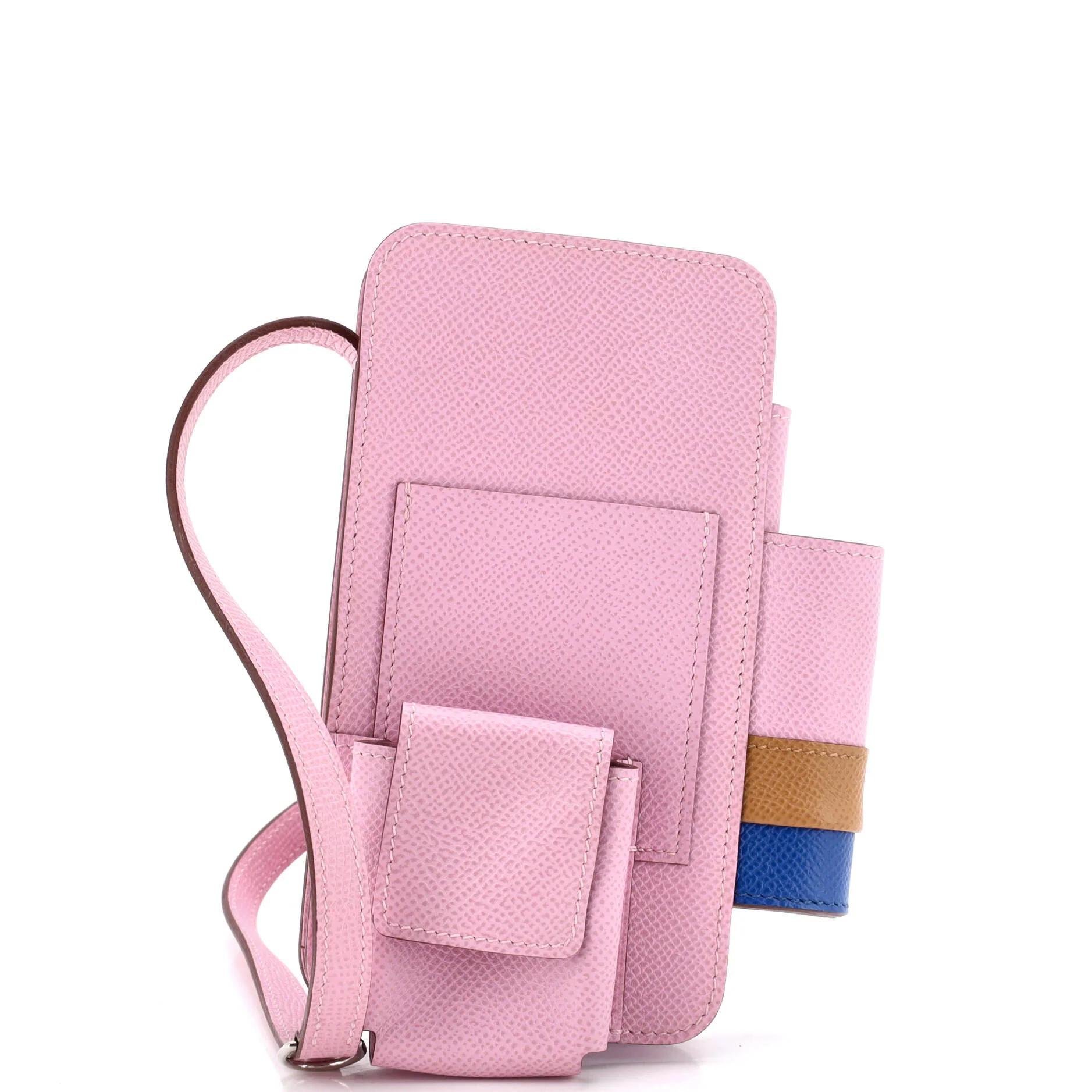 Leather clutch bag