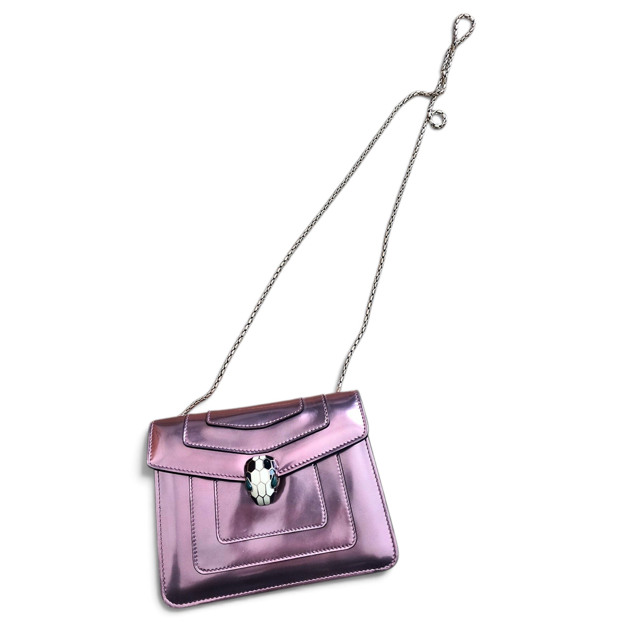 Serpenti leather handbag