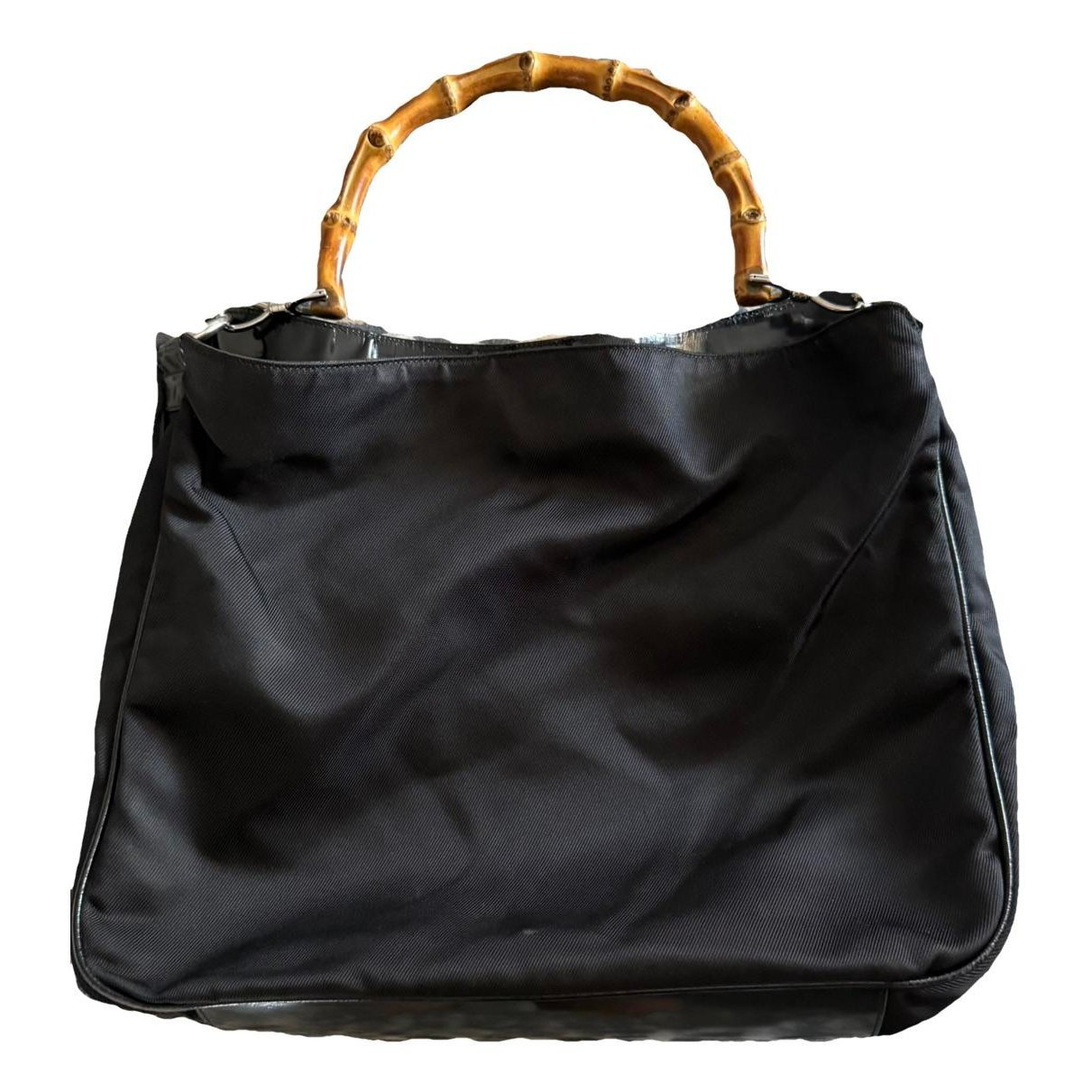 Bamboo Top Handle leather handbag