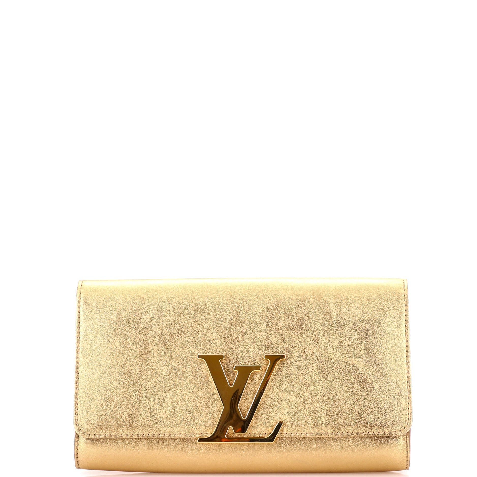 Leather clutch bag