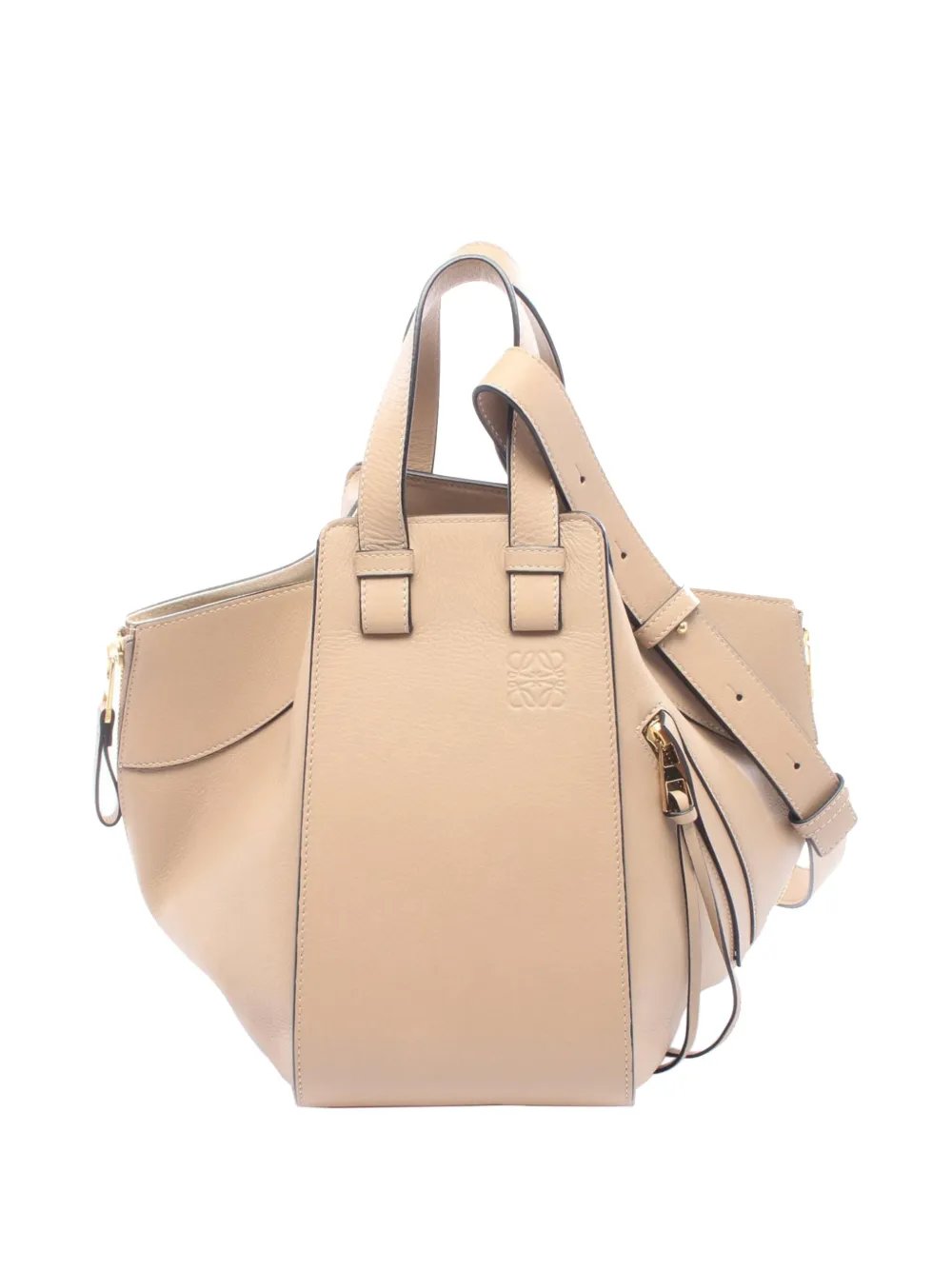 2016-2026 Small Grained Calfskin Drawstring Hammock Bag satchel