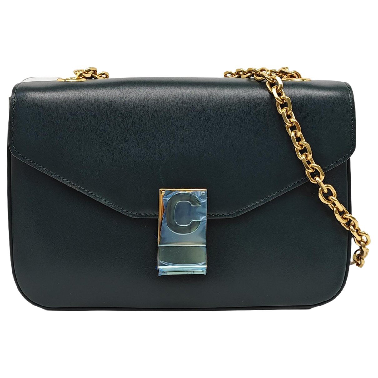 Celine Black Belt leather handbag