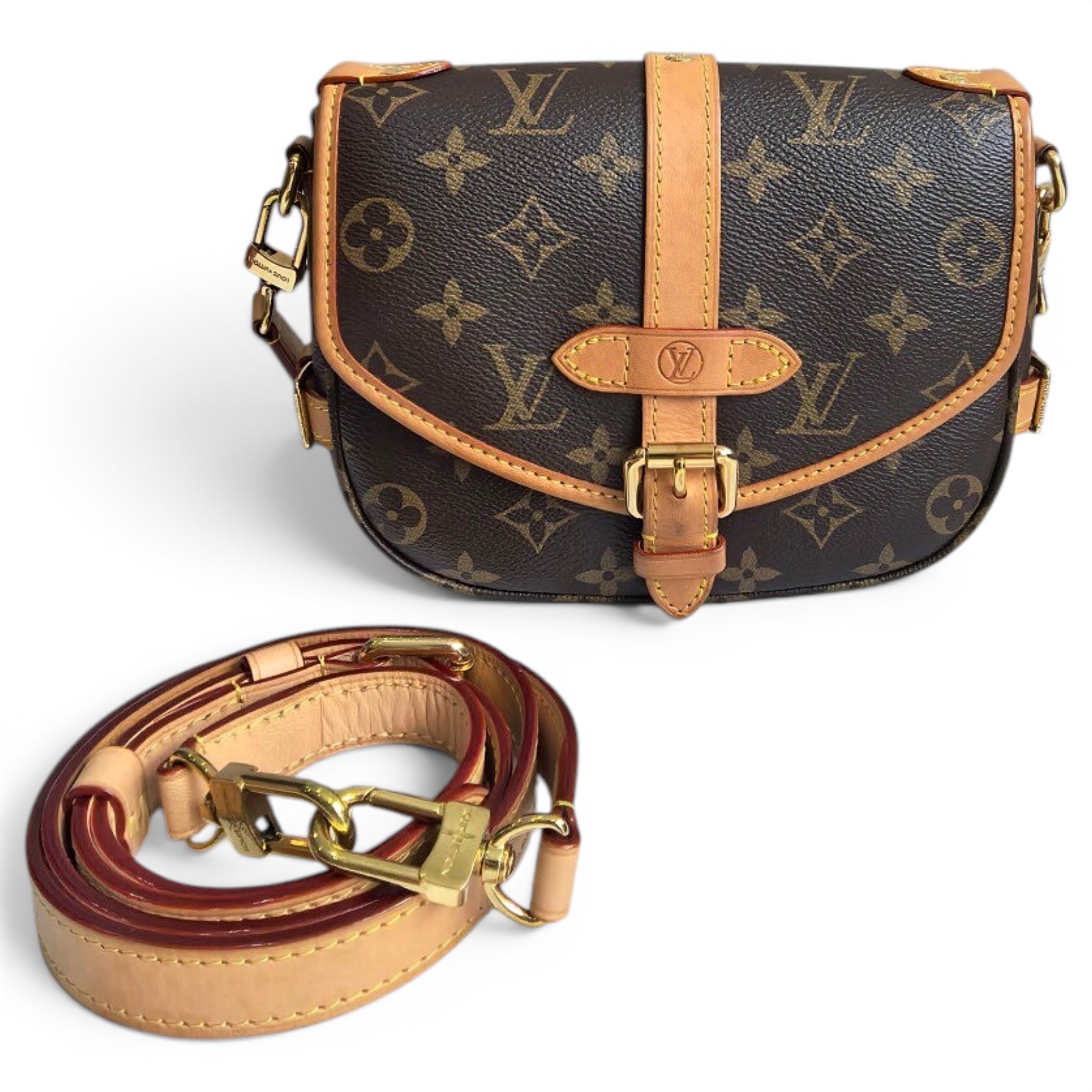 Saumur leather crossbody bag