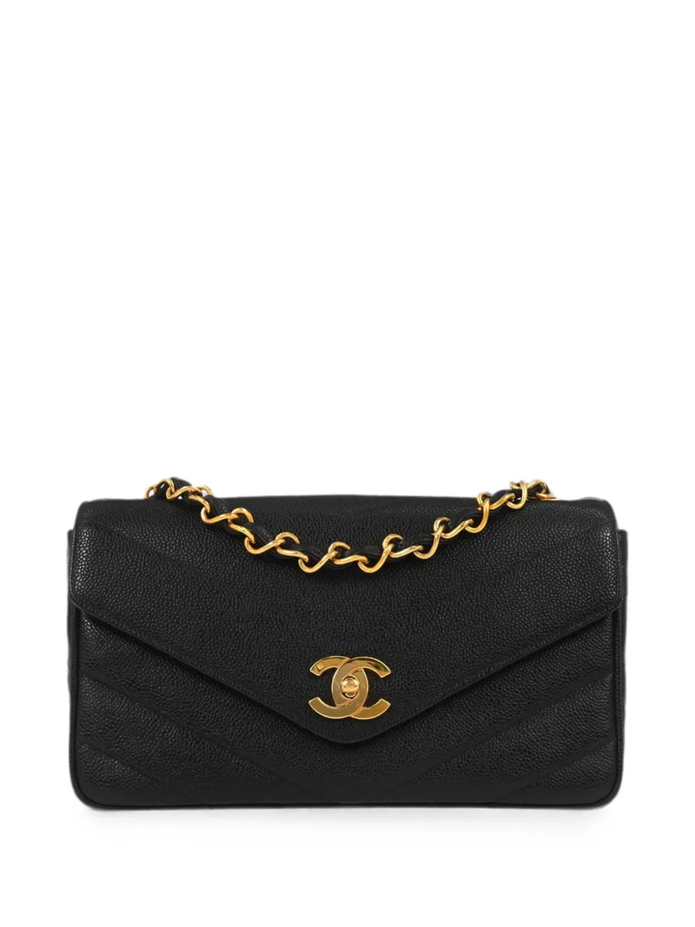 1995 CC turn-lock shoulder bag